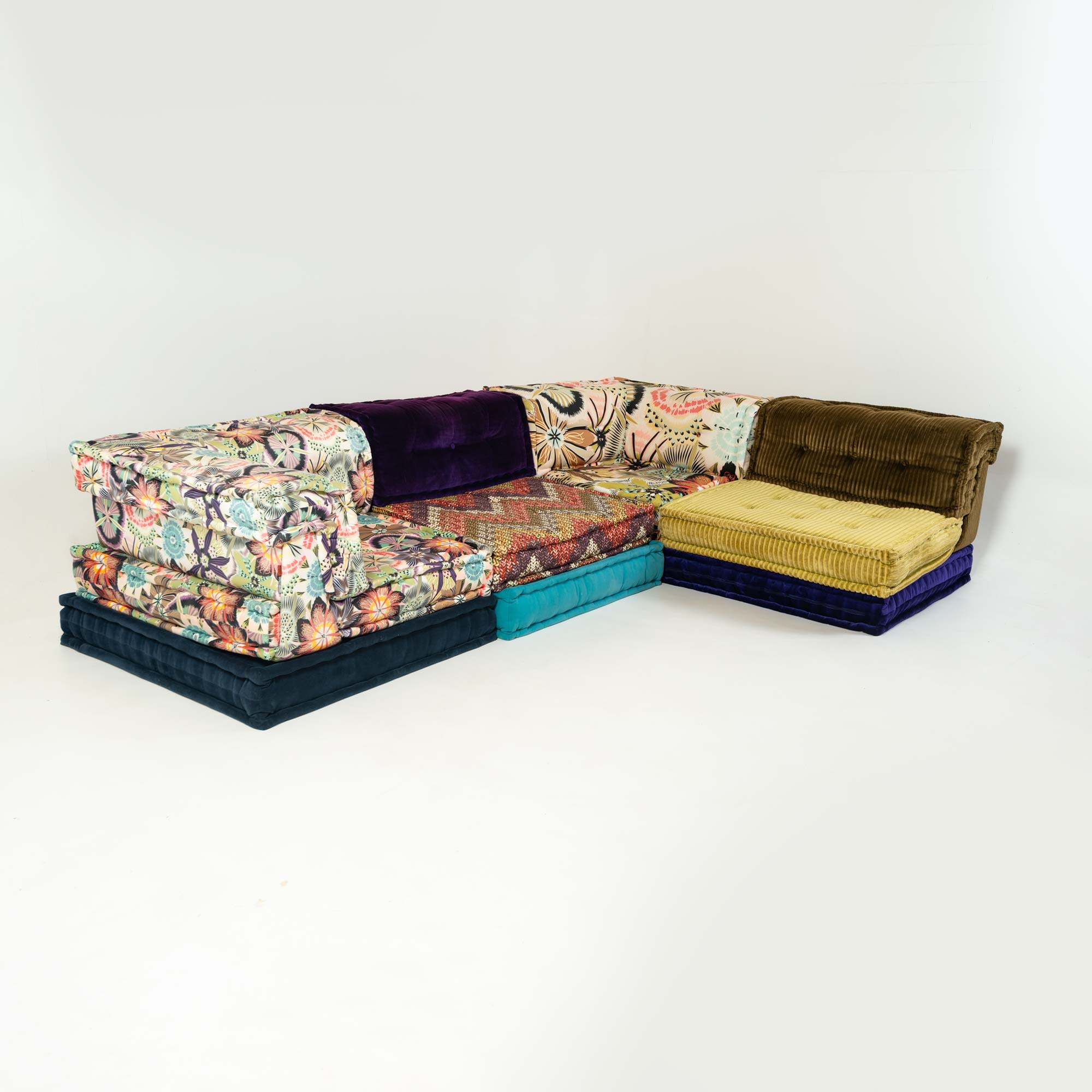 Roche Bobois Mah-Jong Modular Sofa in Missoni & Kenzo Fabric