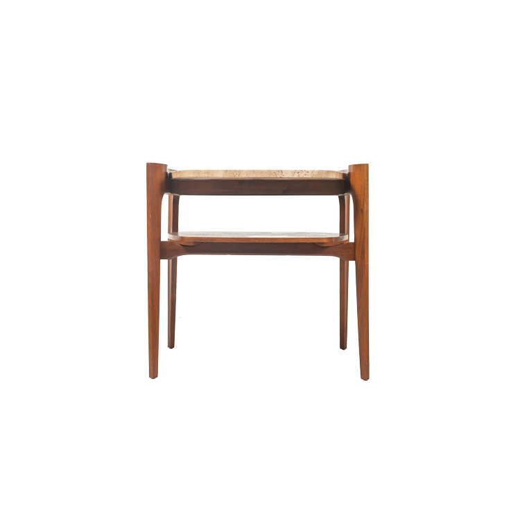 Gordon’s Fine Furniture Travertine Side Table