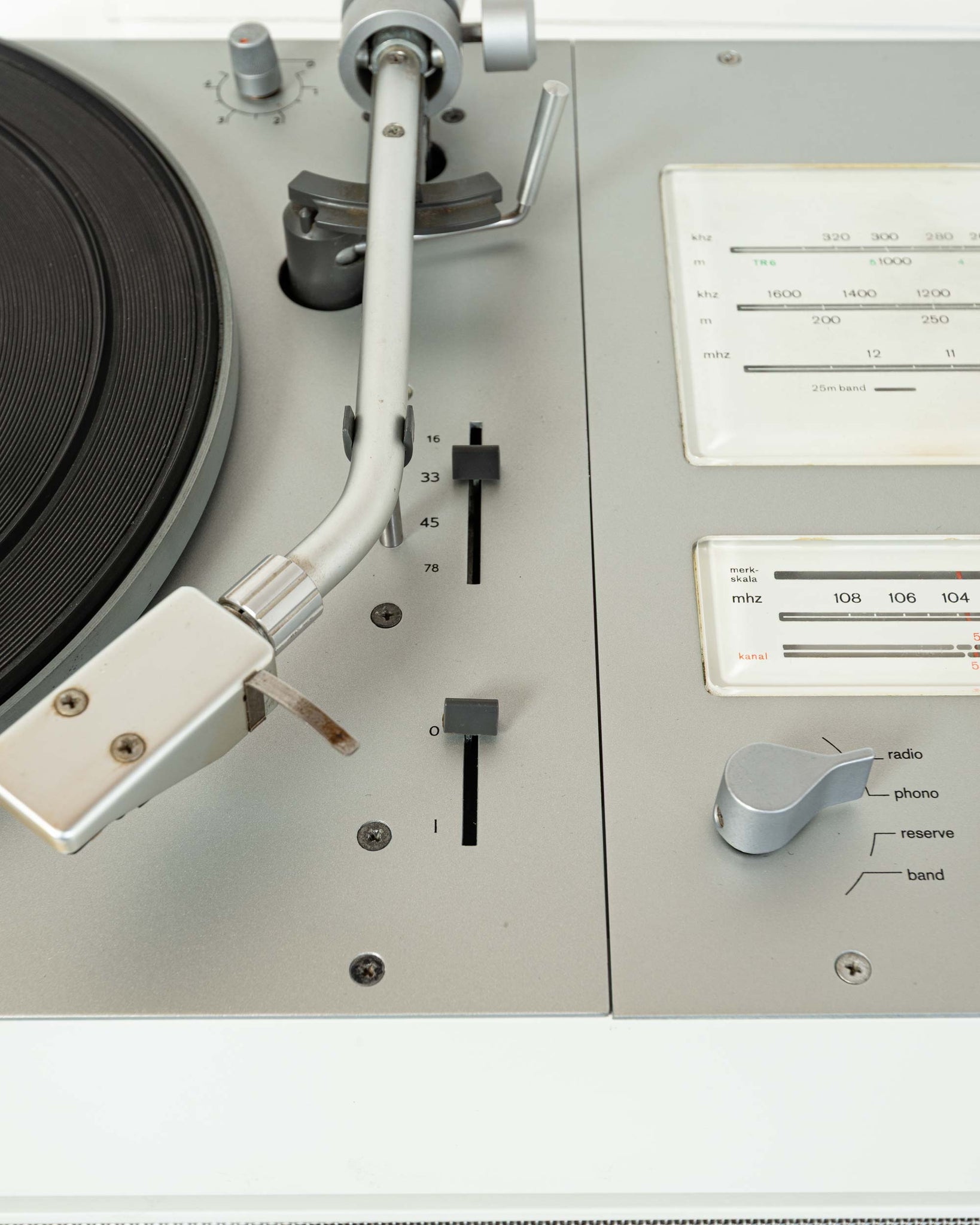 Dieter Rams for Braun Audio 310 Record Player and L60 floor speaker 1970s