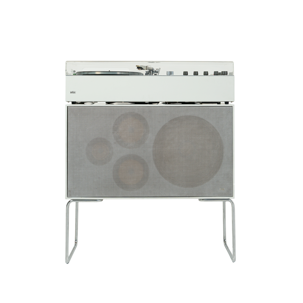 Dieter Rams for Braun Audio 310 Record Player and L60 floor speaker 1970s