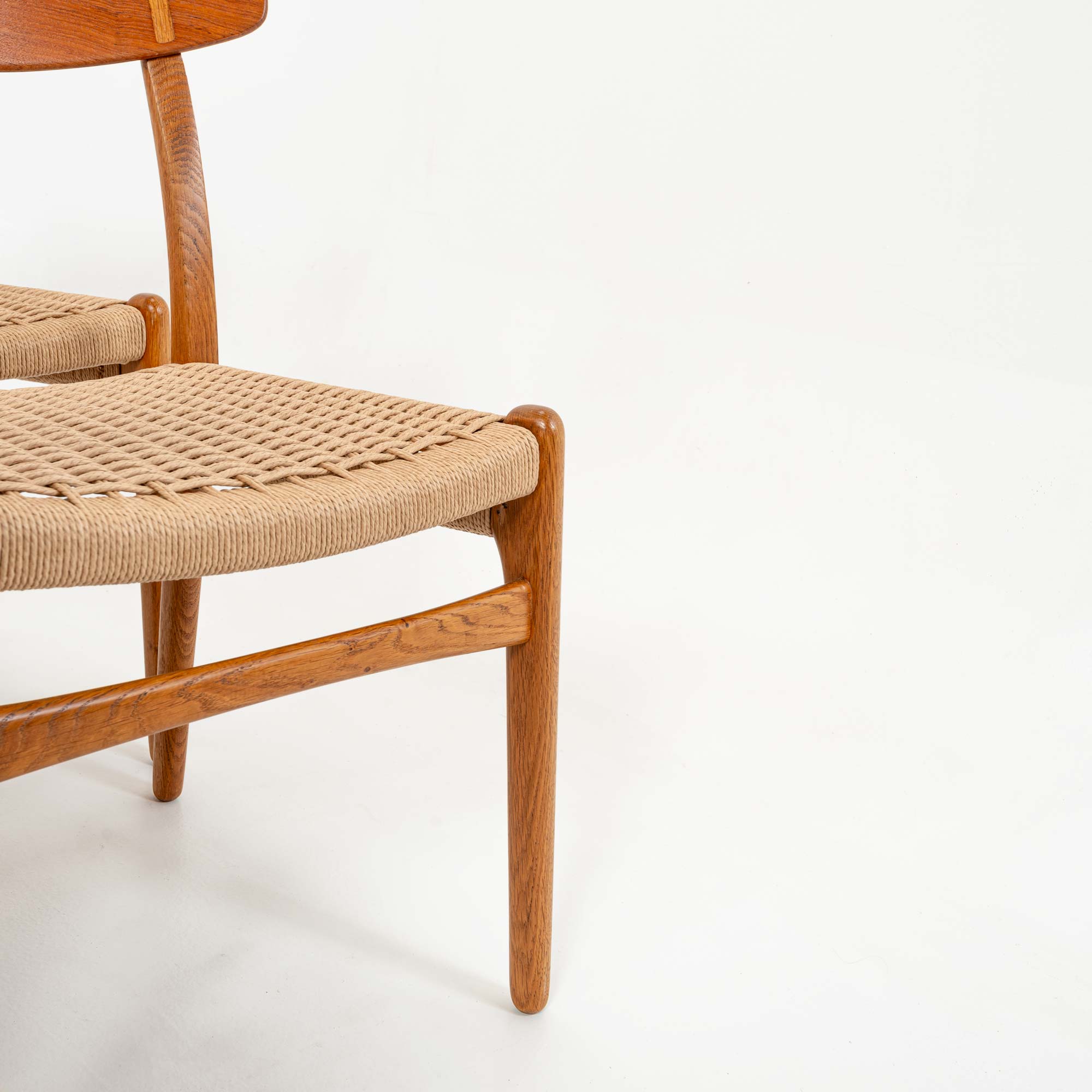 CH23 Chairs by Hans Wegner for Carl Hansen and Son in Oak and Teak