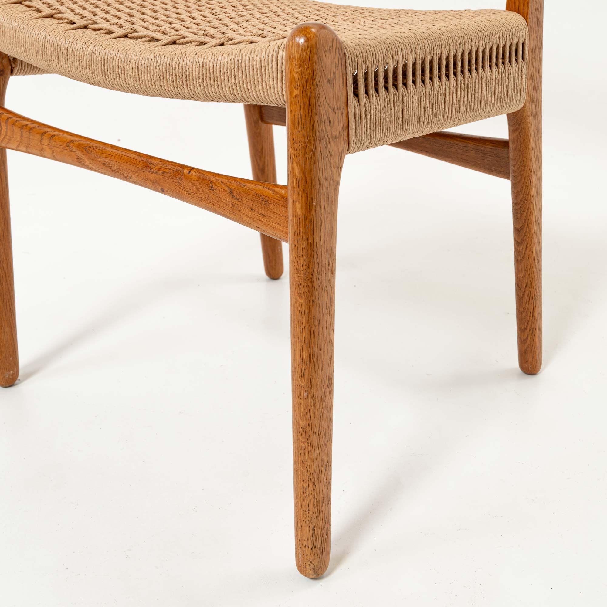 CH23 Chairs by Hans Wegner for Carl Hansen and Son in Oak and Teak