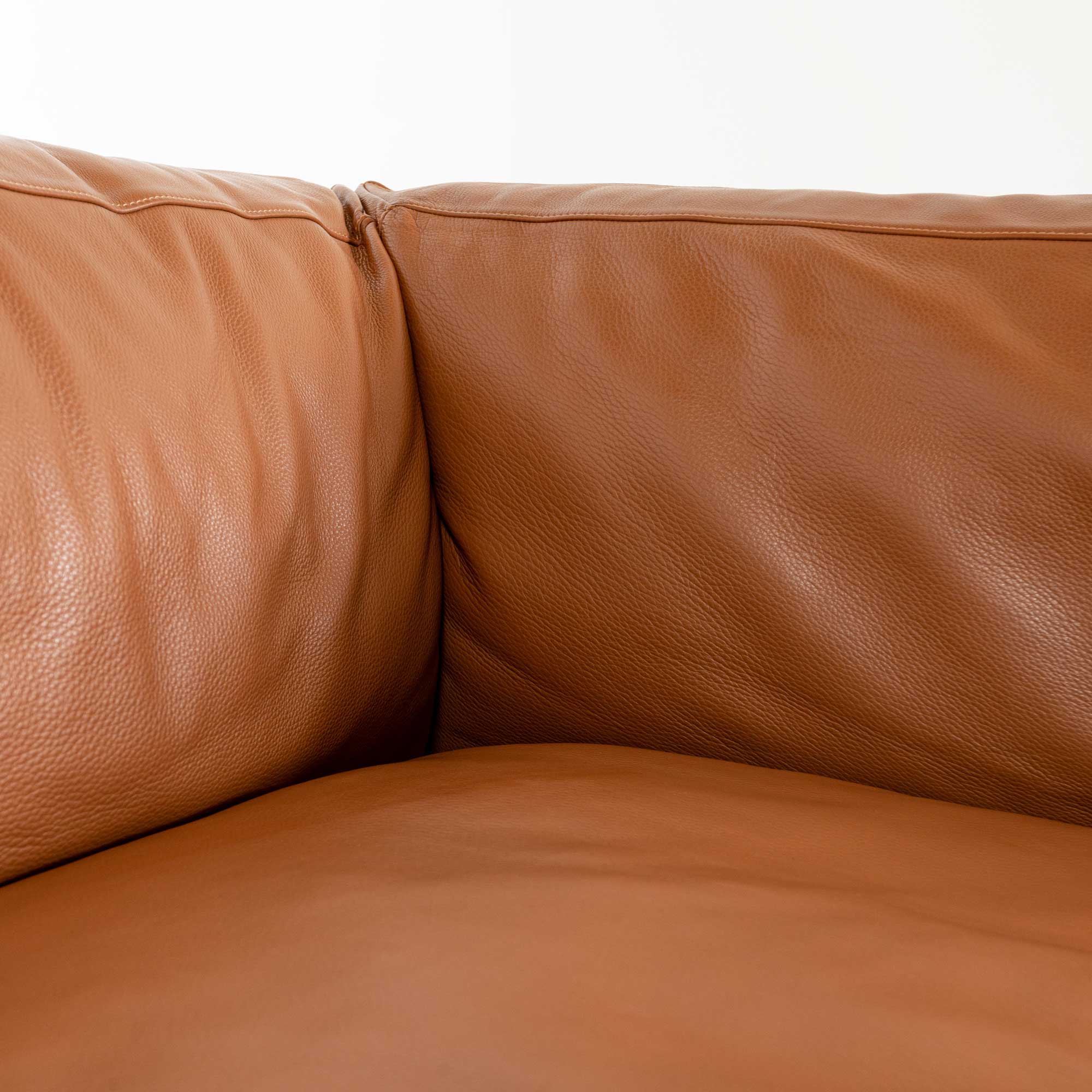 Como Corner Sectional Sofa in Canyon Leather