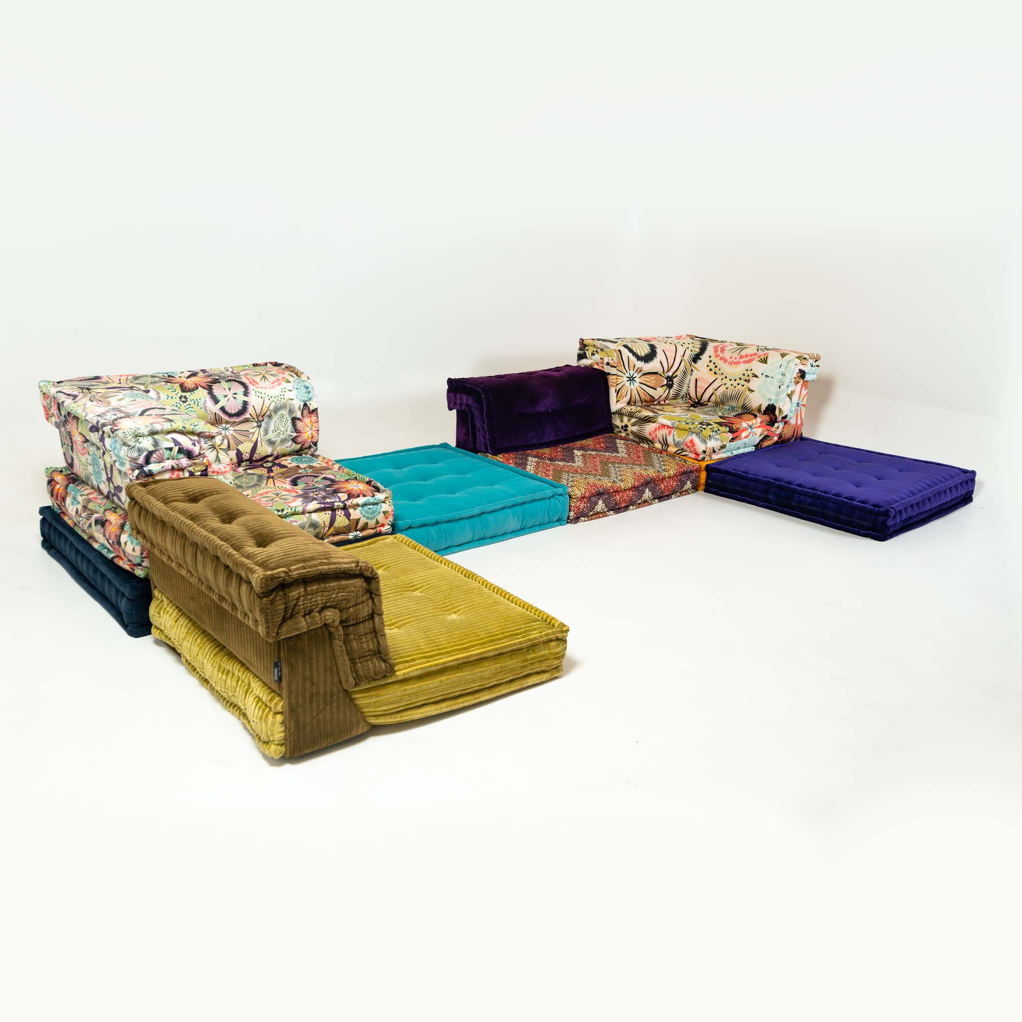 Roche Bobois Mah-Jong Modular Sofa in Missoni & Kenzo Fabric