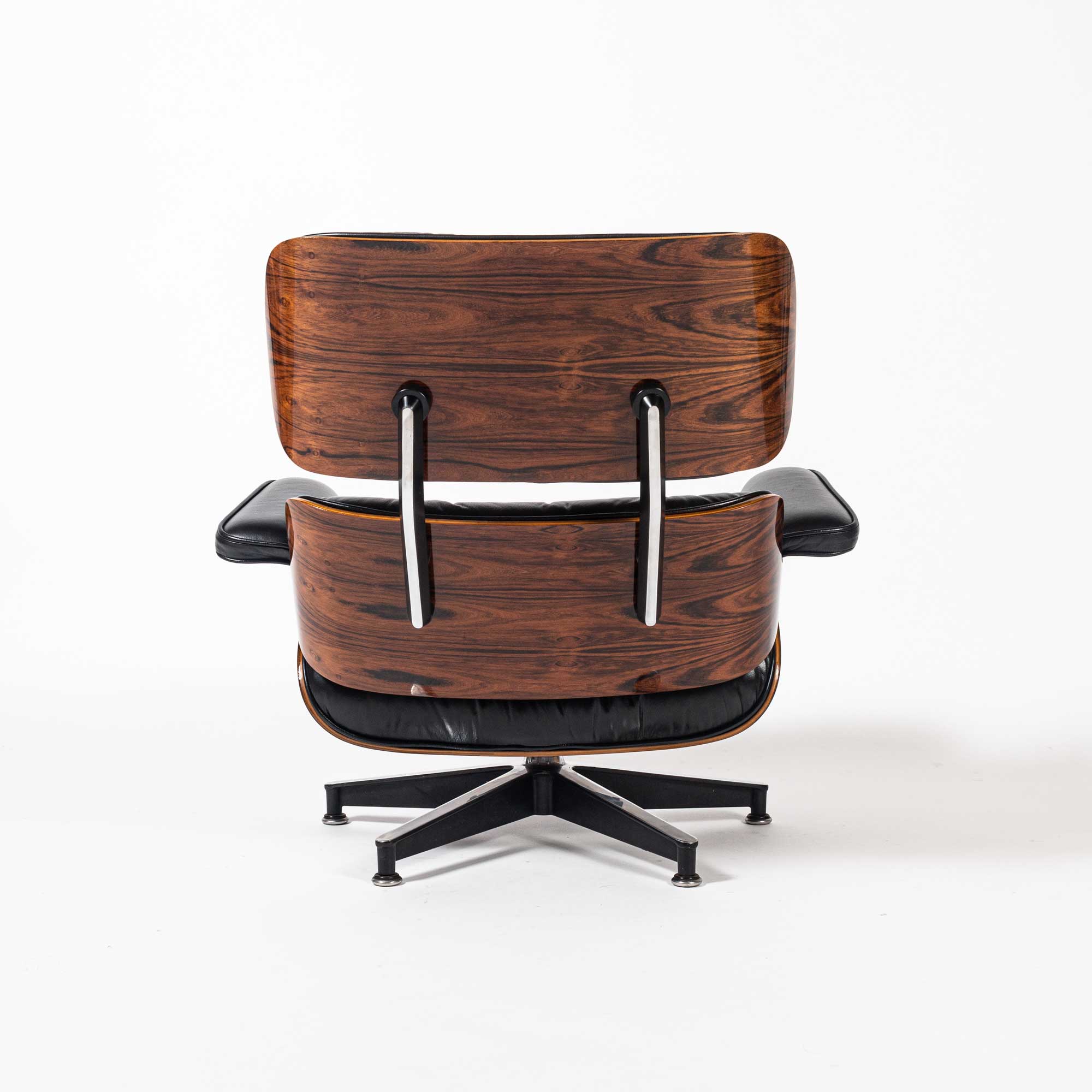 3rd Gen Eames Lounge Chair & Ottoman in black leather