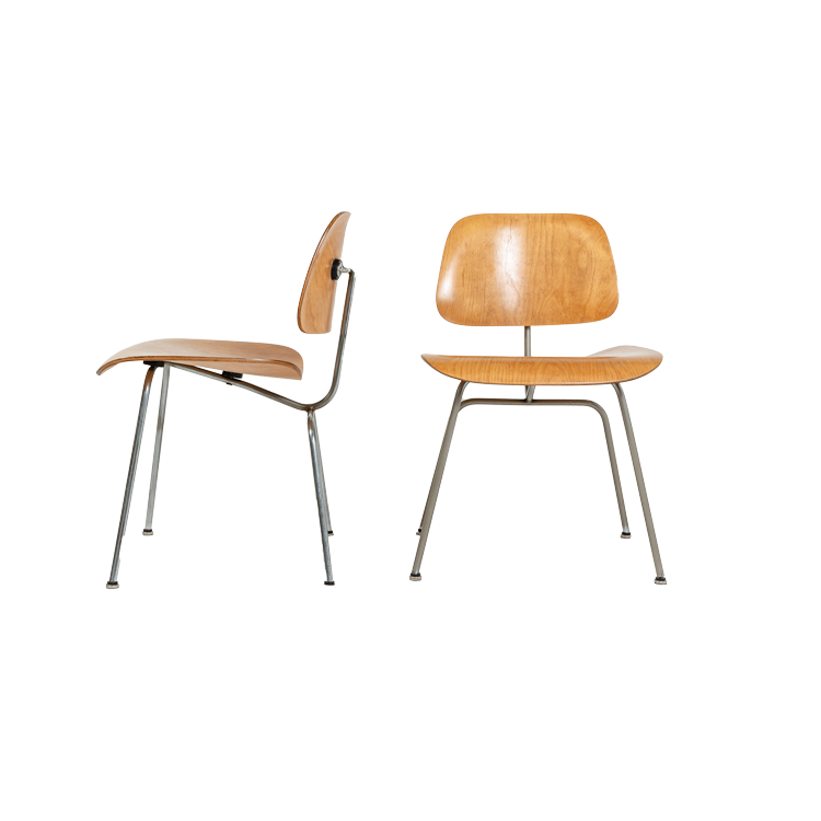 Set of 4 First Edition Eames Evans DCM Chairs