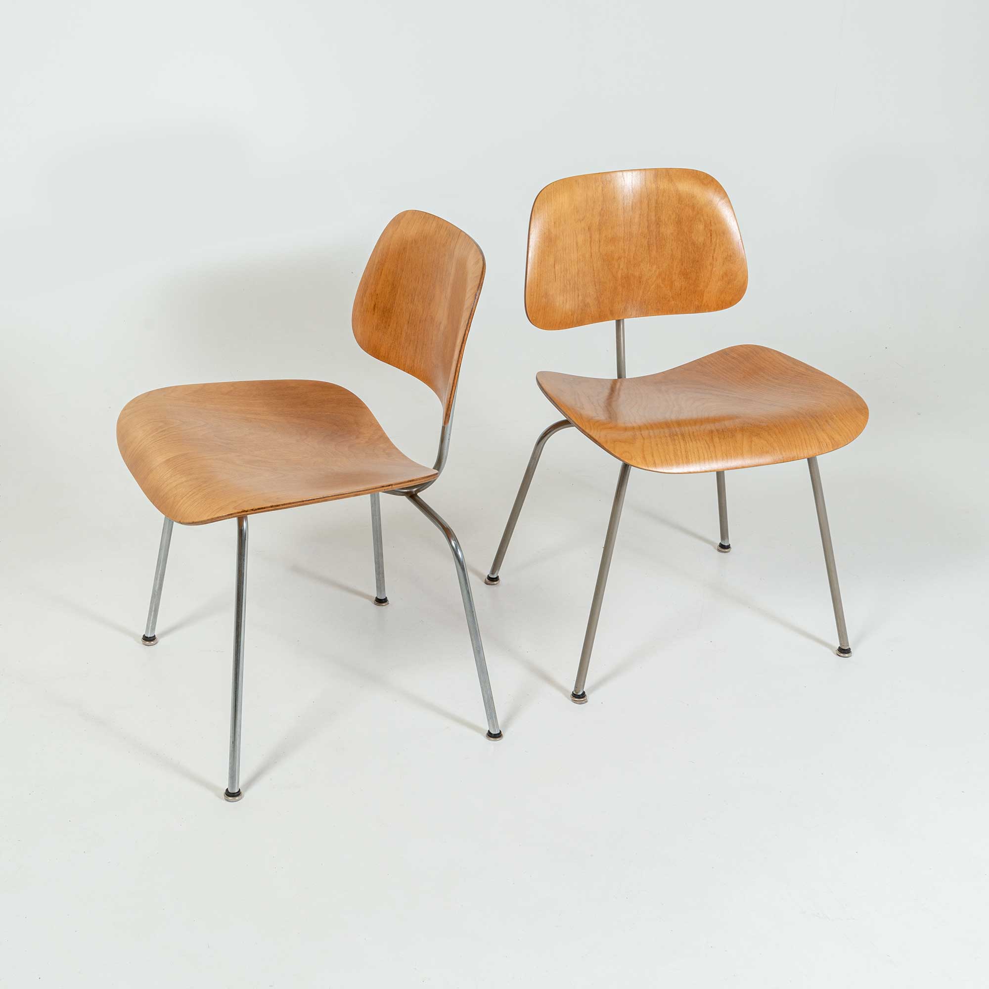 Set of 4 First Edition Eames Evans DCM Chairs