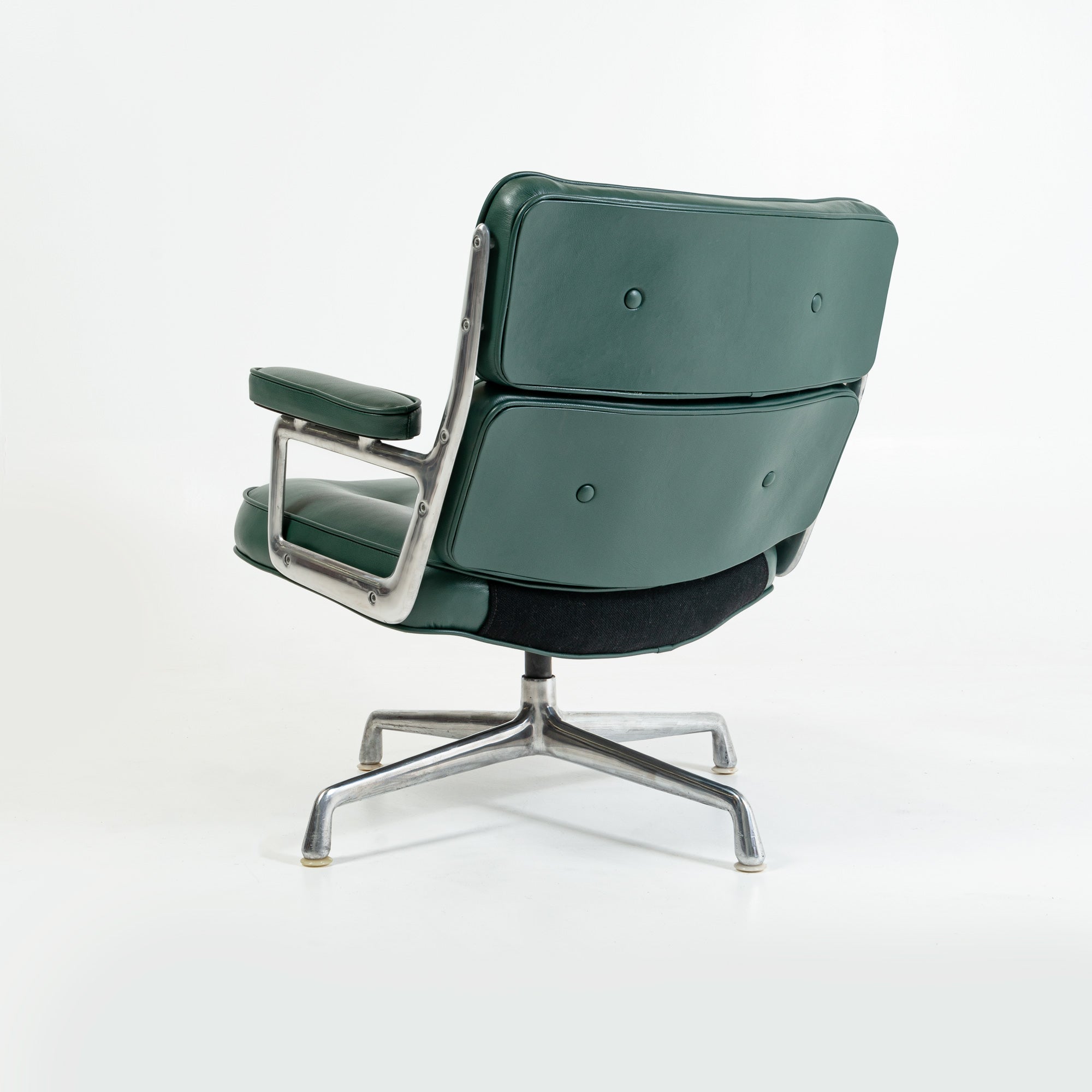Eames Time Life Lobby Lounge Chair ES105 in Forest Green Leather