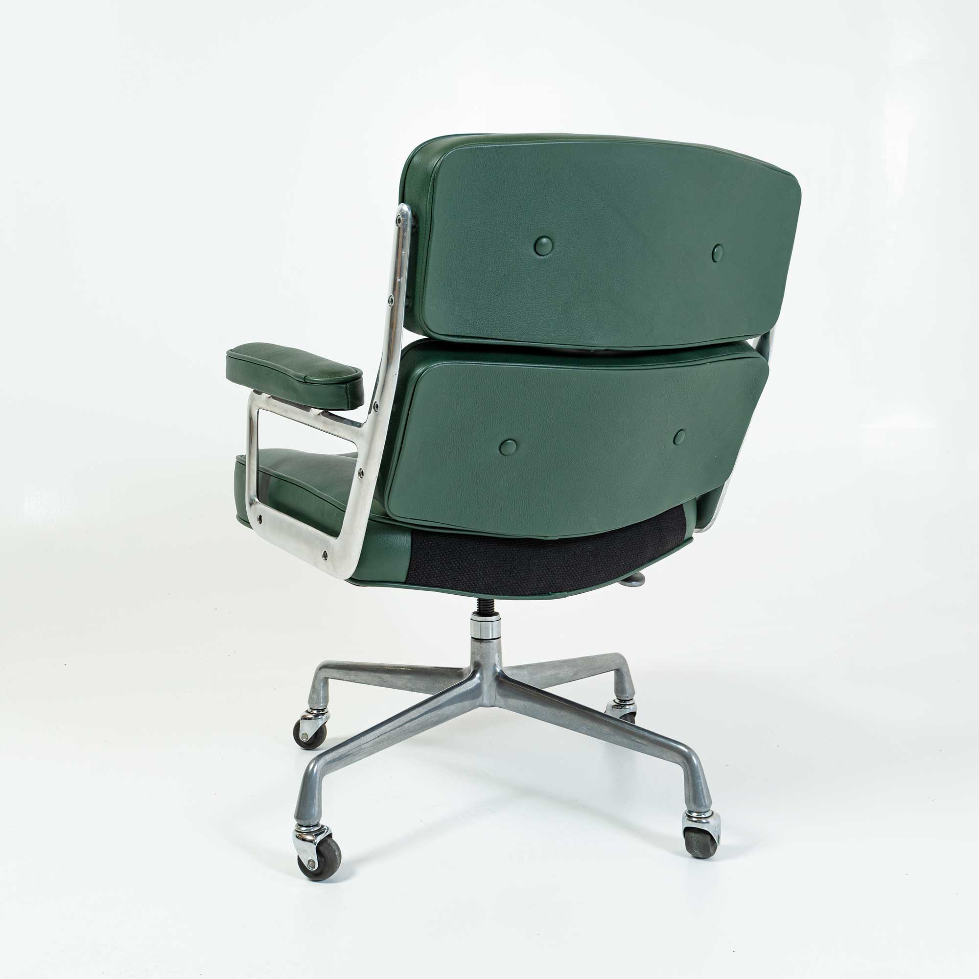 Custom Order: Custom Order First Gen Eames Time Life Lobby Chair in Green Leather