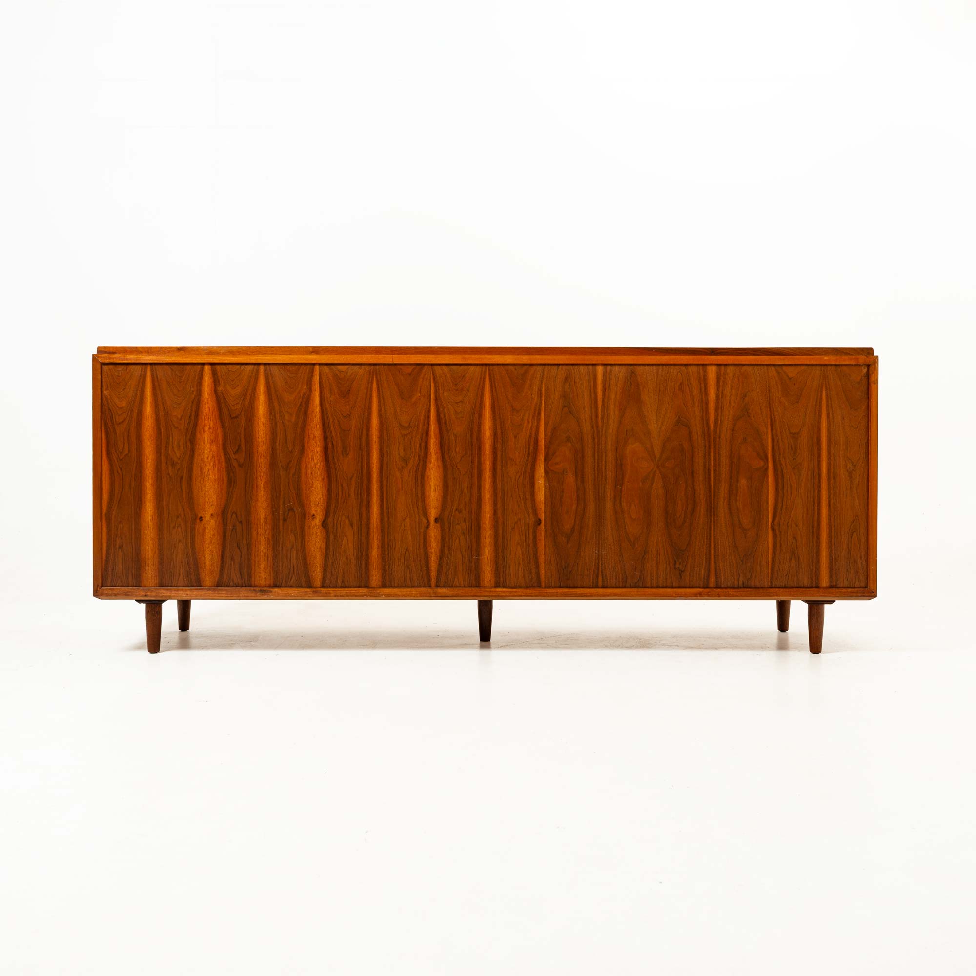 Finn Juhl For Baker Model 40 1/2 Sideboards in Walnut and Cane