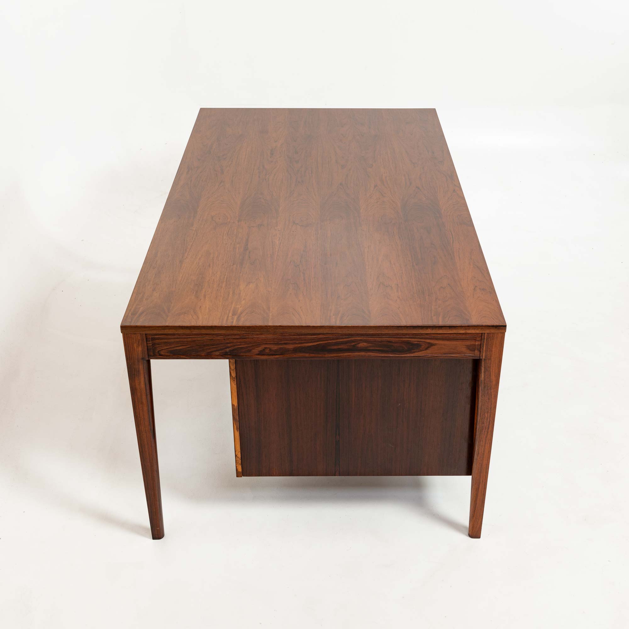 Finn Juhl for Cado Diplomat Series Desk with 9 drawers in Rosewood