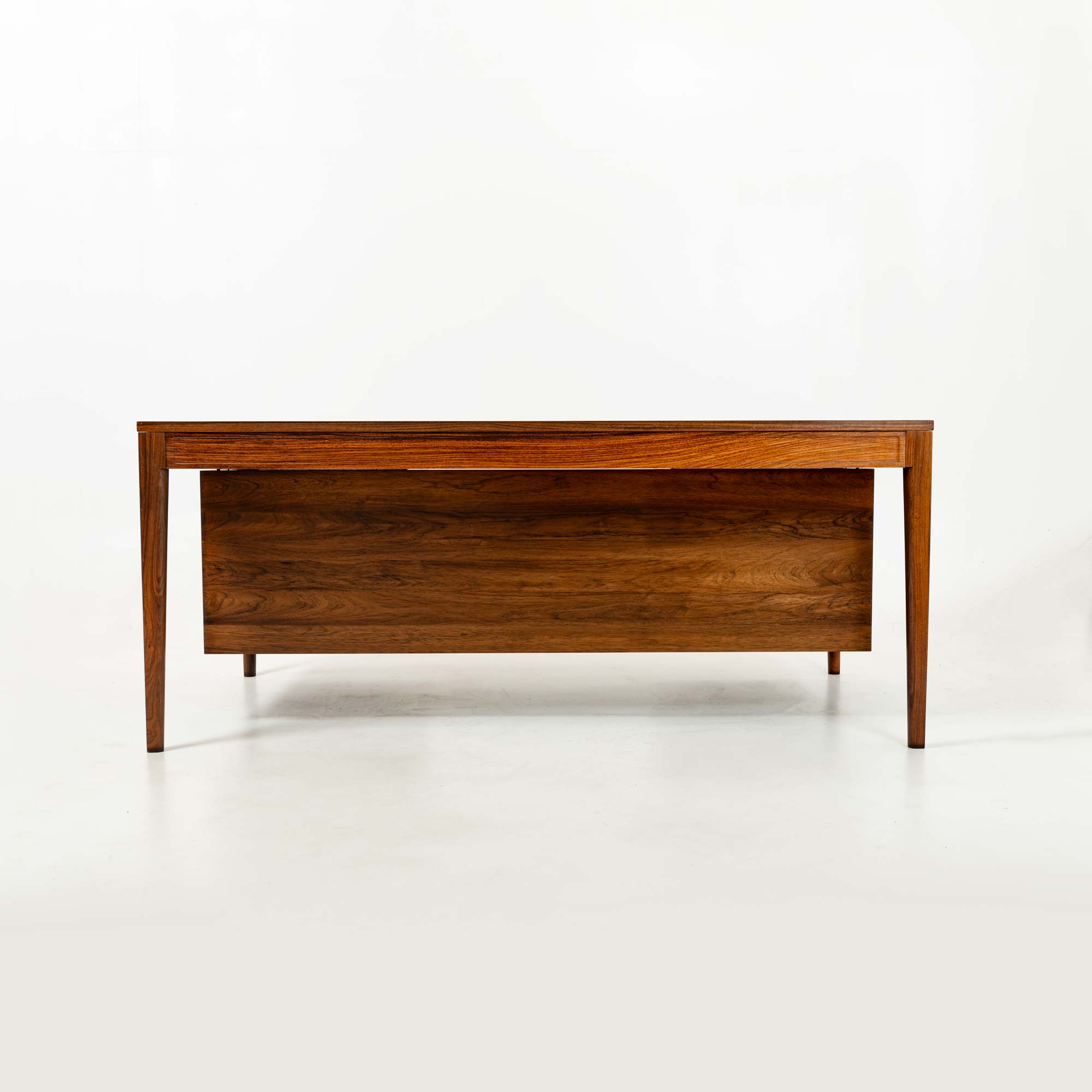 Finn Juhl for Cado Diplomat Series Desk with 9 drawers in Rosewood