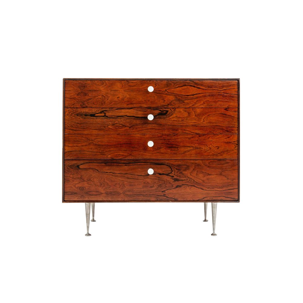 George Nelson Four-Drawer Thin Edge Rosewood Dresser