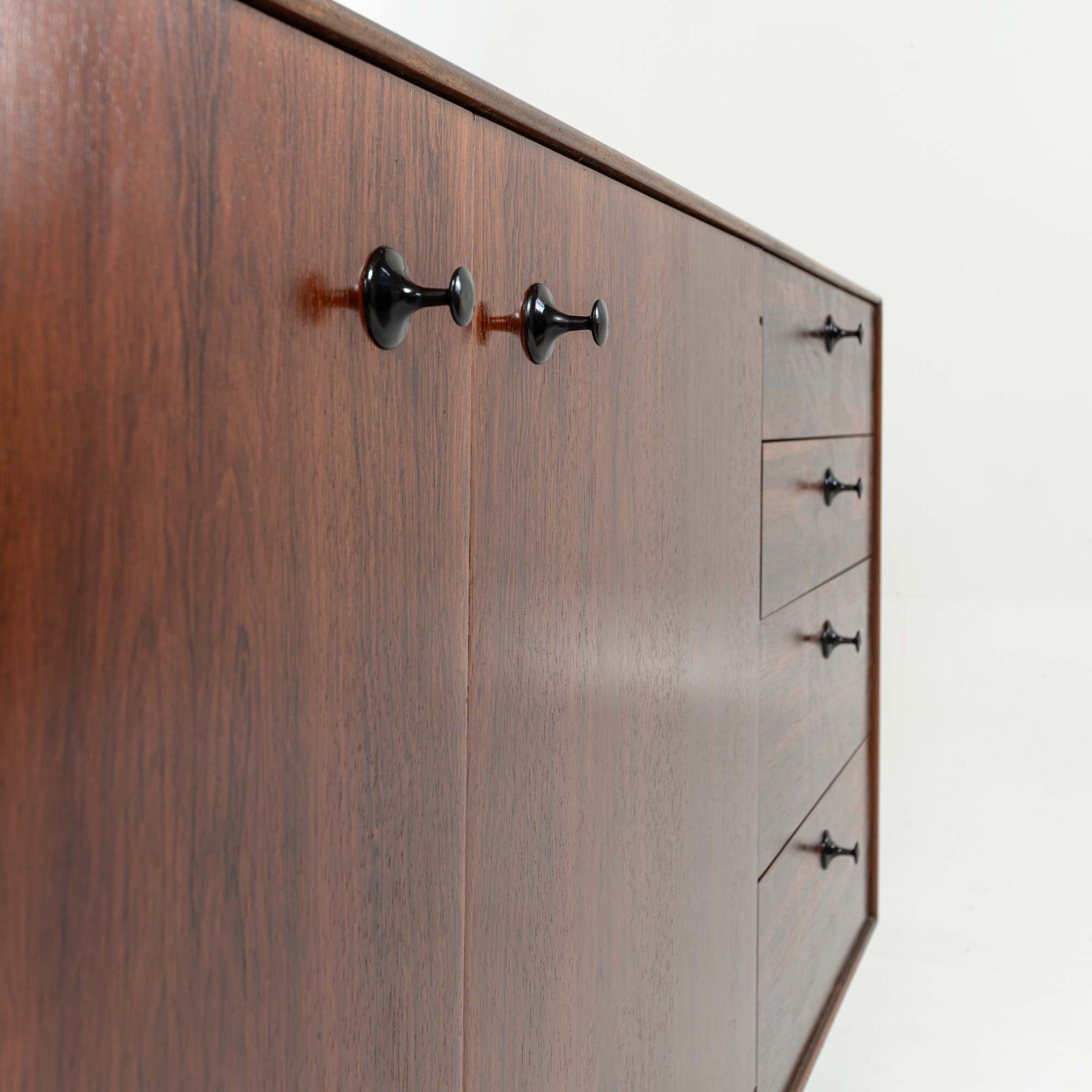 George Nelson for Herman Miller Rosewood Thin Edge Series Credenza