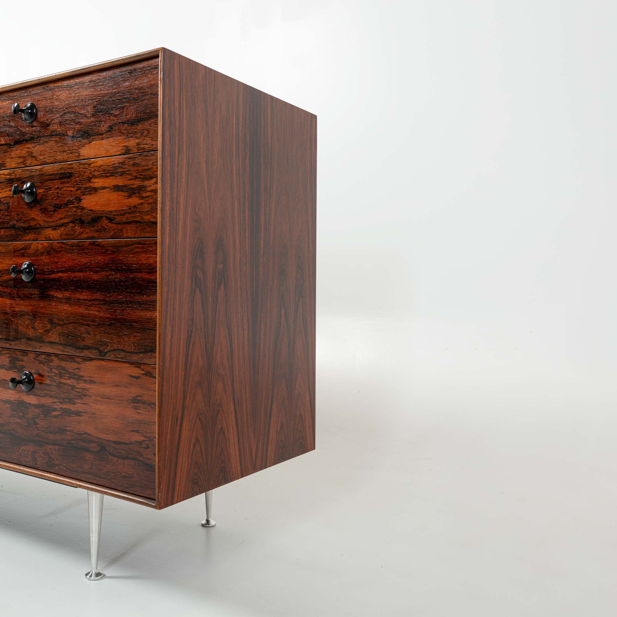 Nelson Object George Nelson for Herman Miller Rosewood Thin Edge Series Credenza/Cab ...