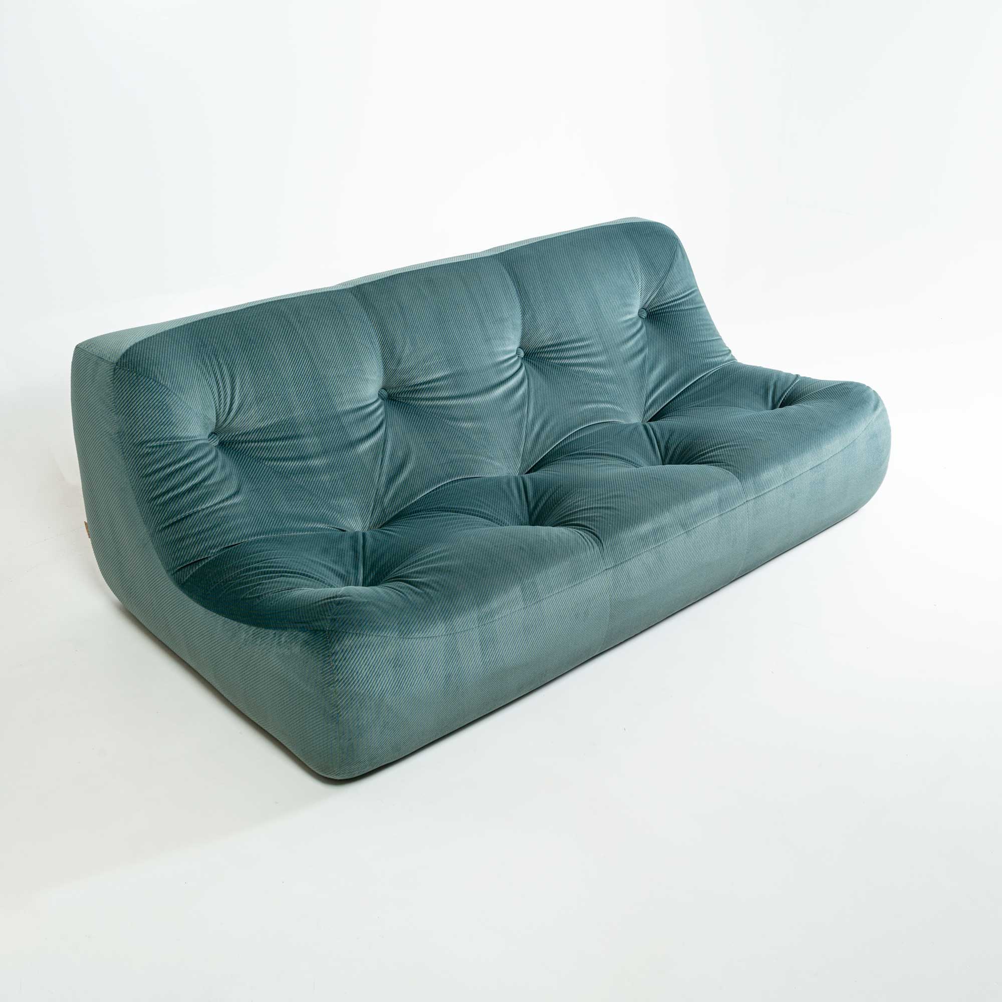 Ligne Roset Kali Three Seater Sofa in Emerald Corduroy