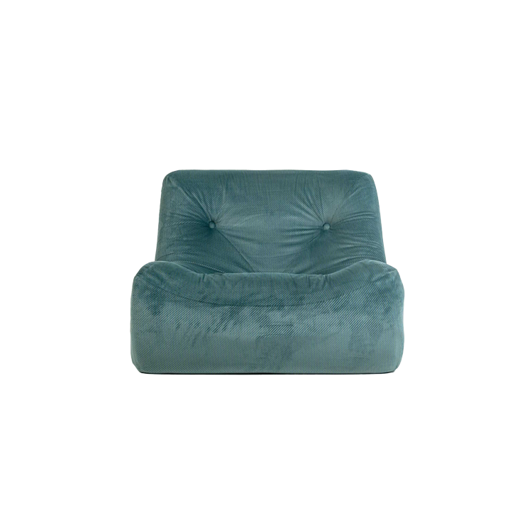 Ligne Roset Kali Lounge Chair Sofa in Emerald Corduroy
