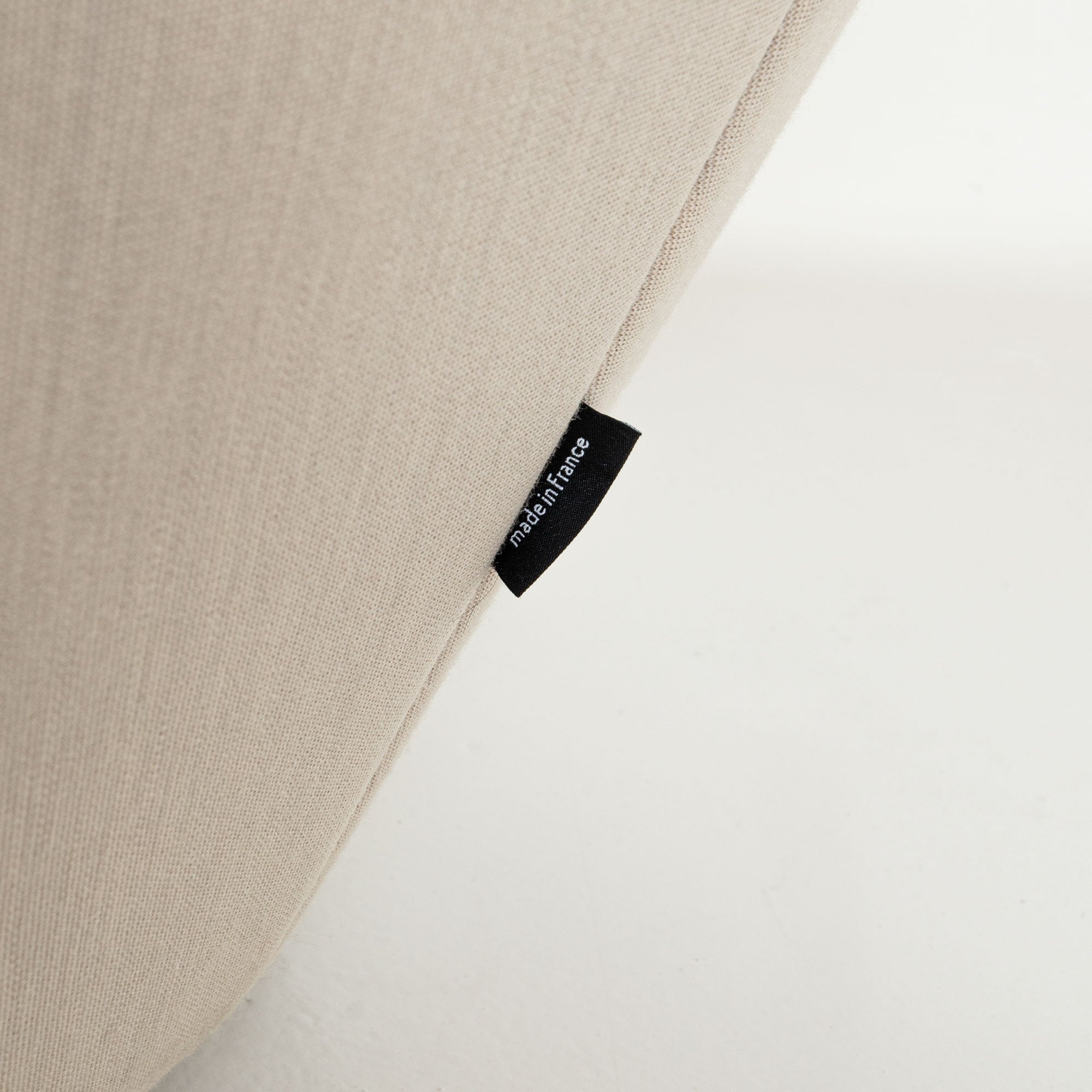 Ligne Roset Ploum Three Seater High Back Sofa in Off-White/Cream Wool Fabric