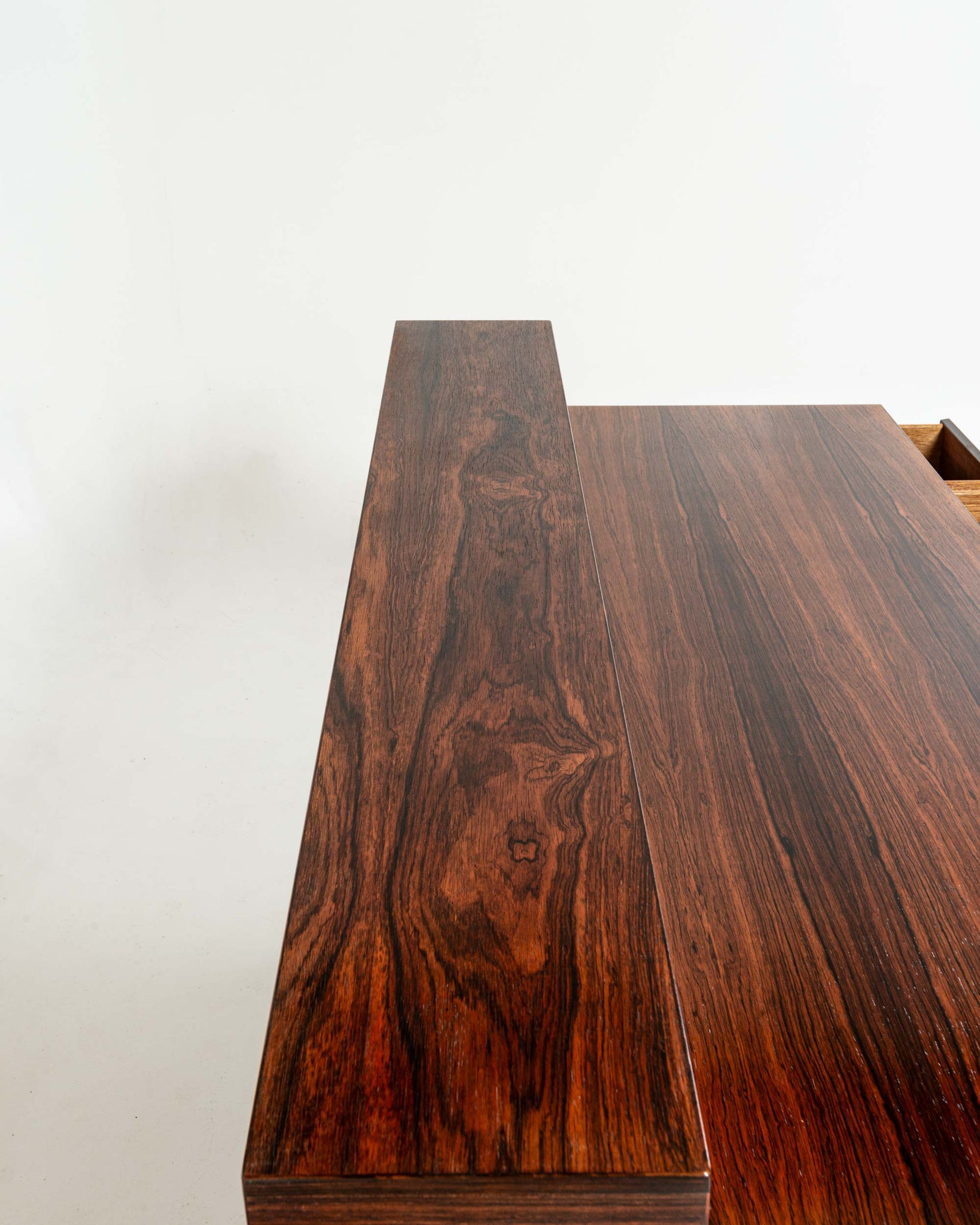 Peter Lovig Nielsen Flip Top Executive Desk in Rosewood with original cubbies