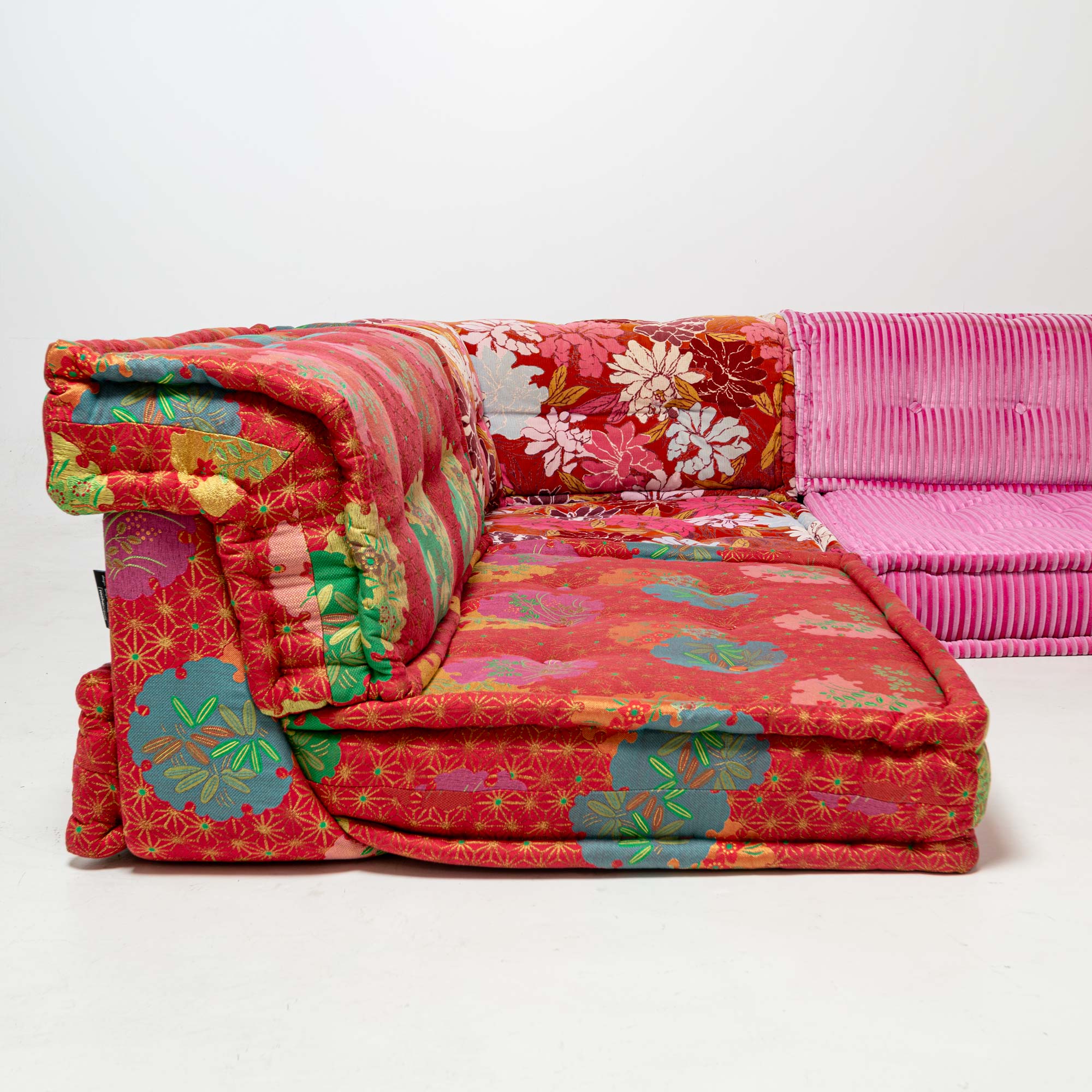 Hans Hopfer for Roche Bobois Mah-Jong Sofa in Kenzo Composition Hiru Fabric 12 pieces