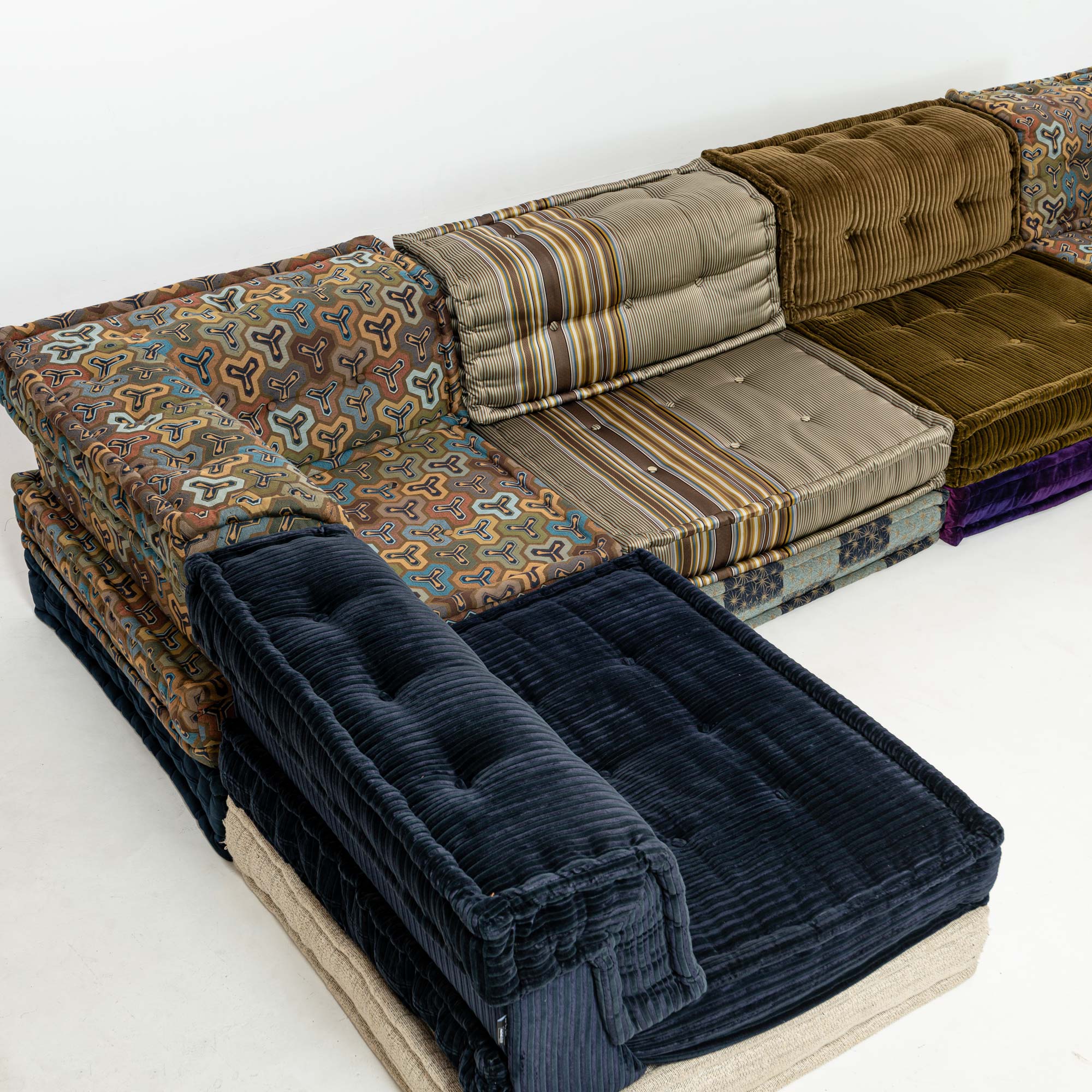 Roche Bobois Mah-Jong 18 piece Modular Sofa in Kenzo Takada Fabric