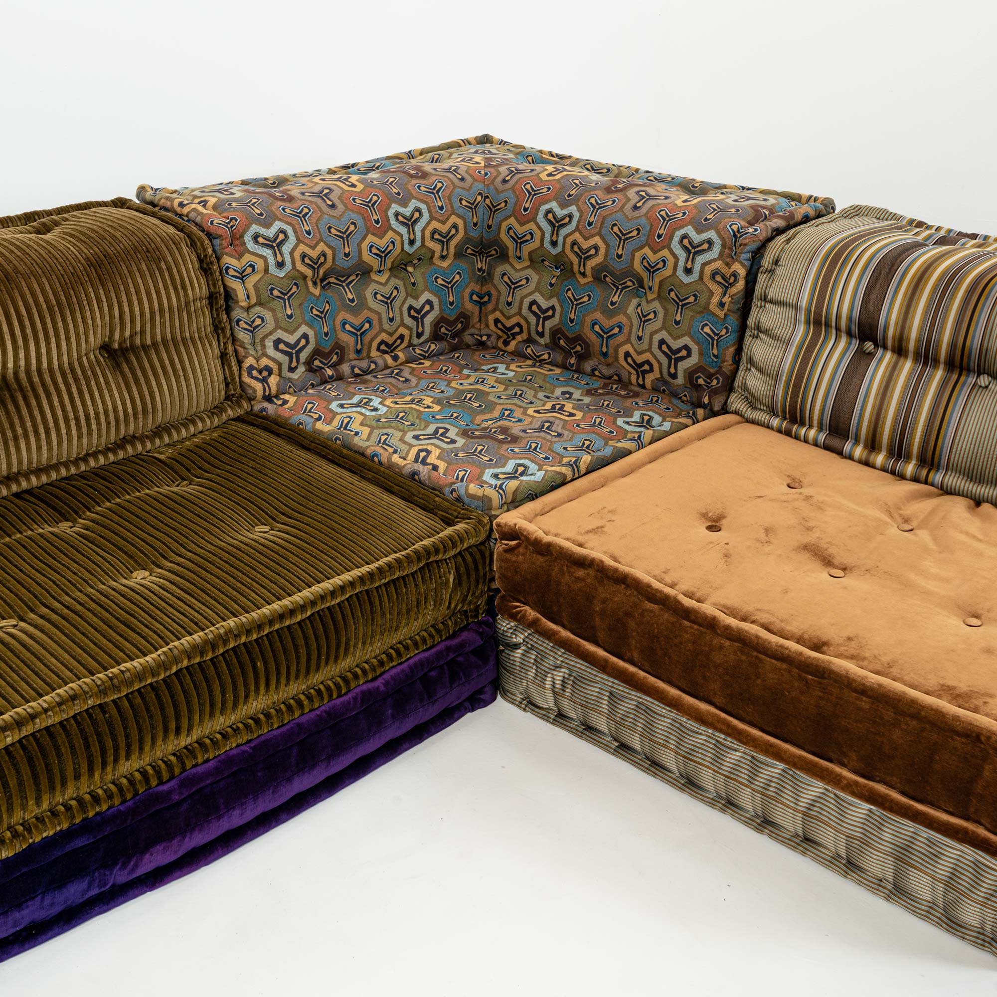 Roche Bobois Mah-Jong 18 piece Modular Sofa in Kenzo Takada Fabric