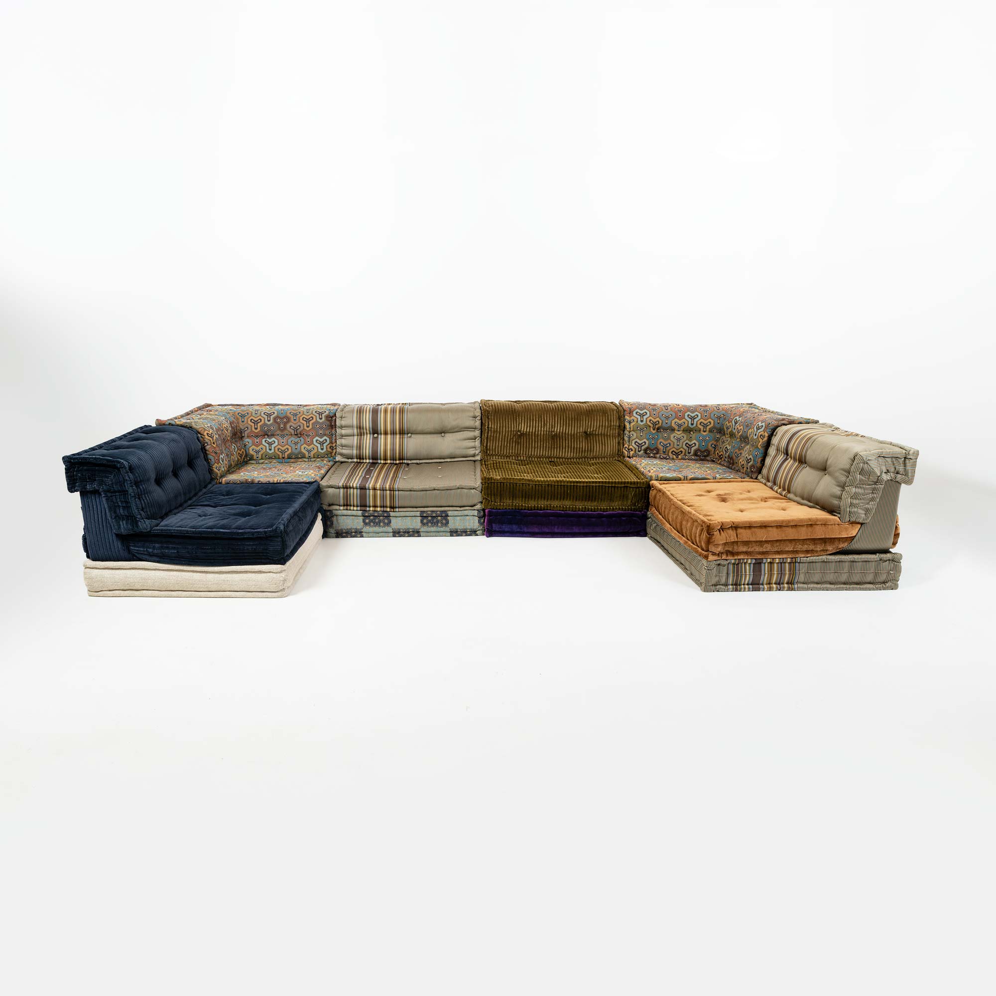 Roche Bobois Mah-Jong 18 piece Modular Sofa in Kenzo Takada Fabric