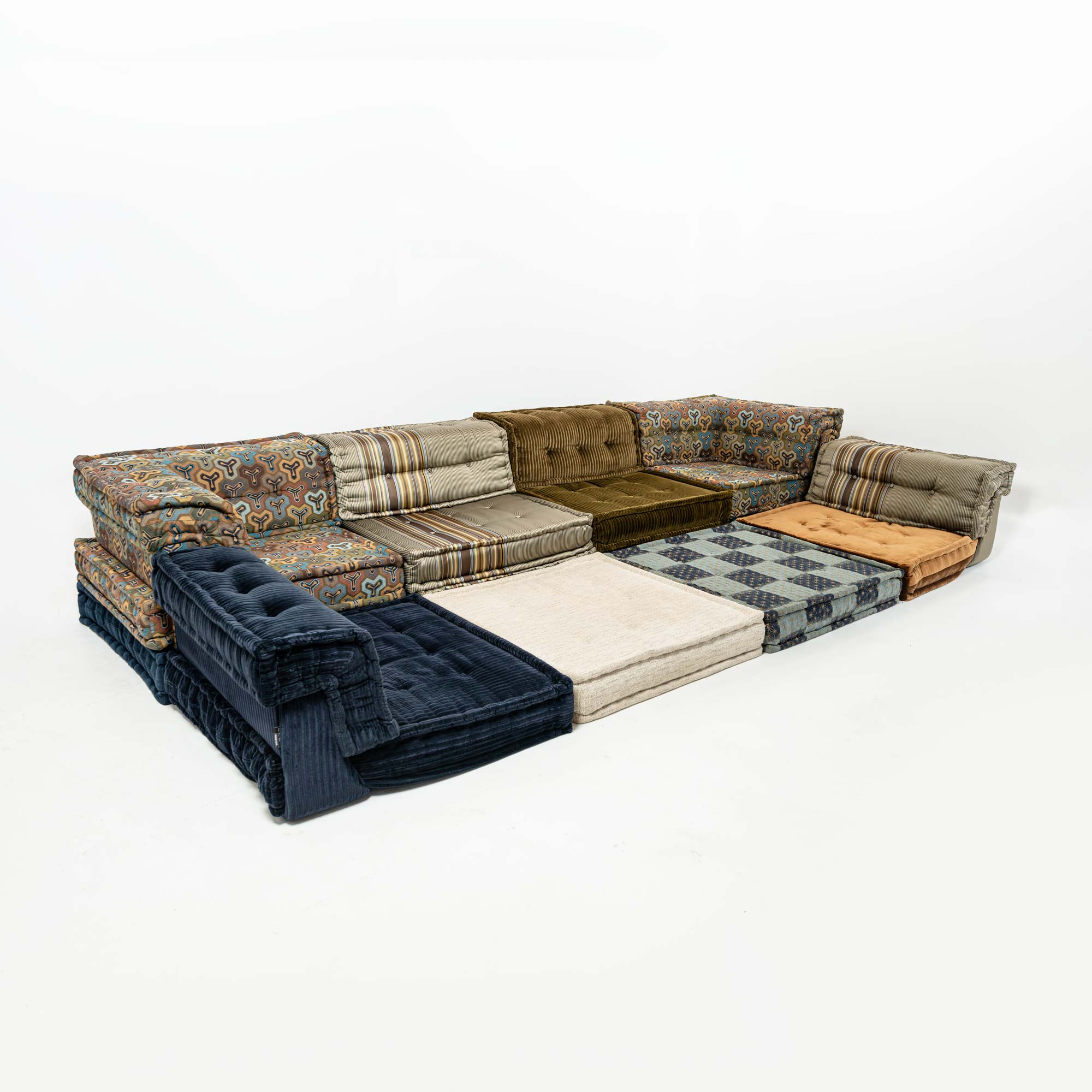 Roche Bobois Mah-Jong 18 piece Modular Sofa in Kenzo Takada Fabric