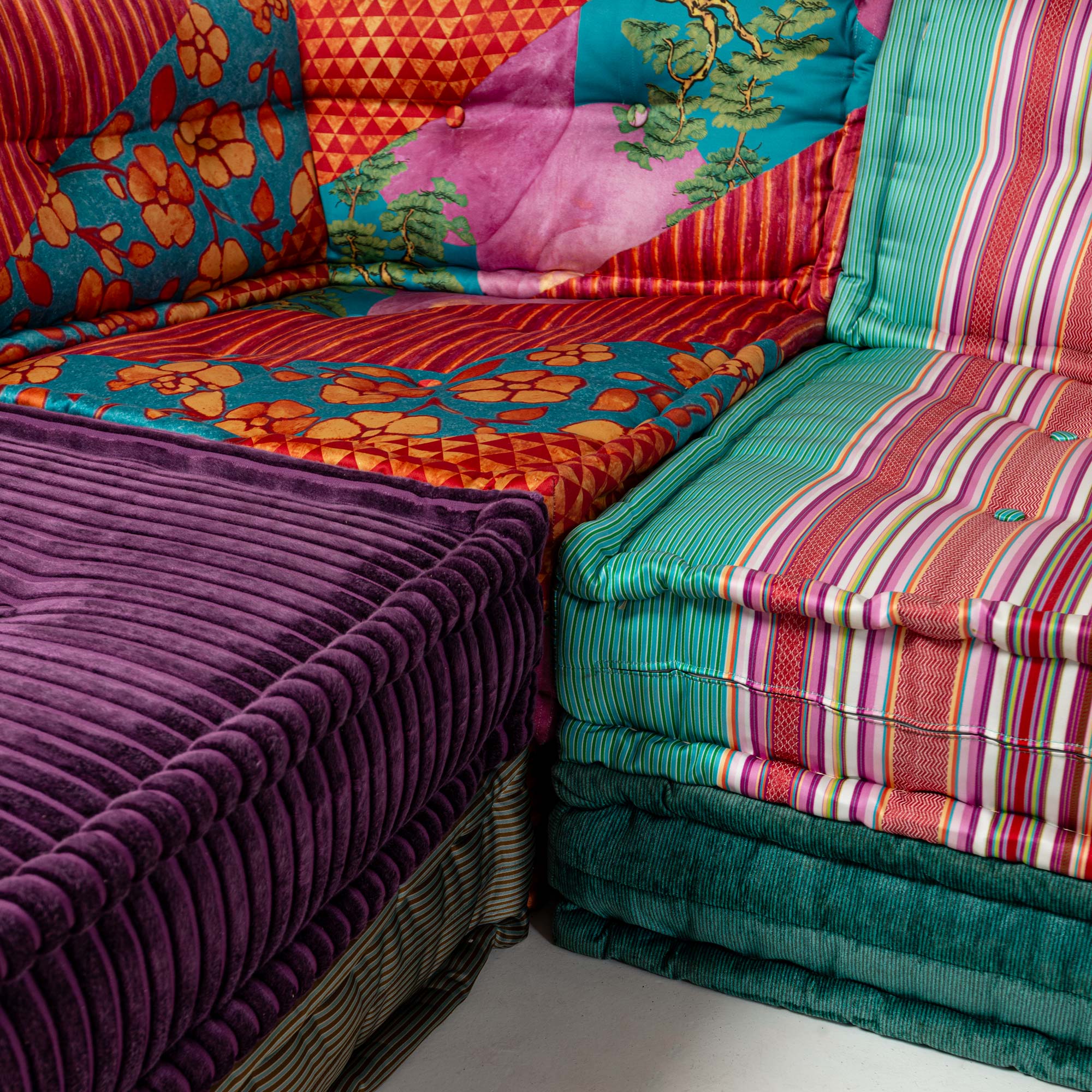 Roche Bobois Mah-Jong 18 piece Modular Sofa in Kenzo Takada and