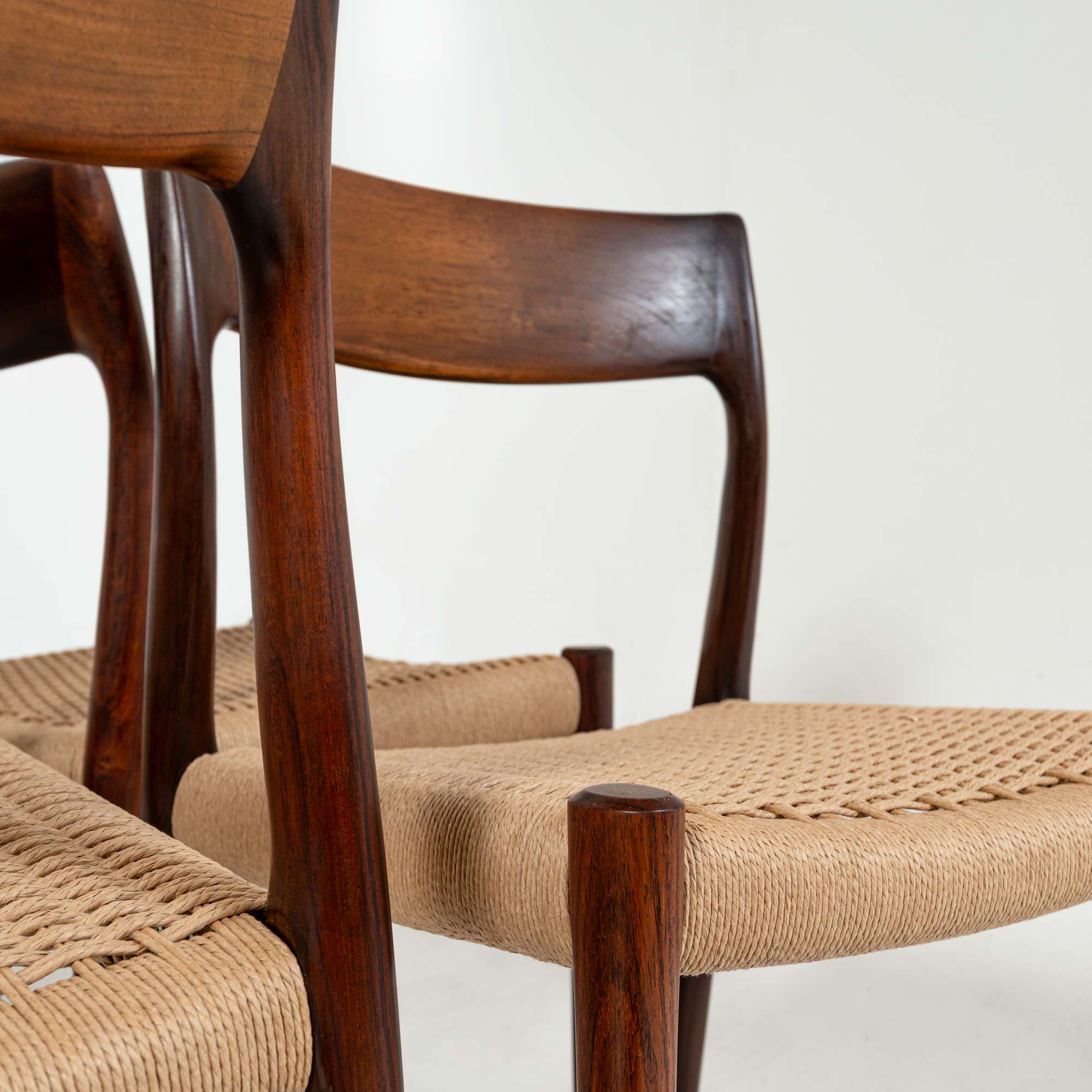 【John miloさん専用】【箱無し】ハーデン8&9とトレイヤング　4足セット Set of eight Niels Otto Moller dining chair Model 77 in Rosewood