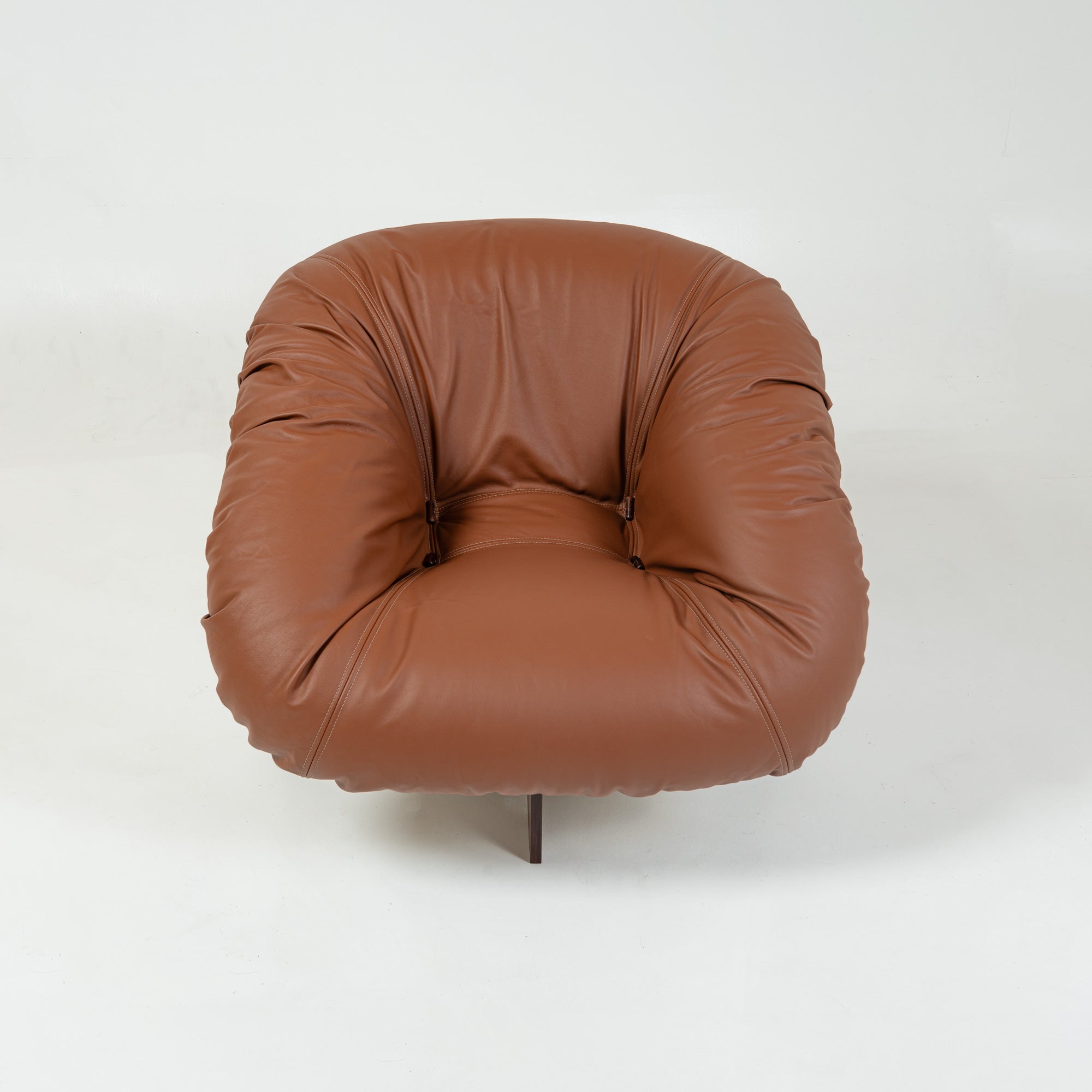 Percival Lafer's MP-61 Lounge Chair in Maharam Leather and