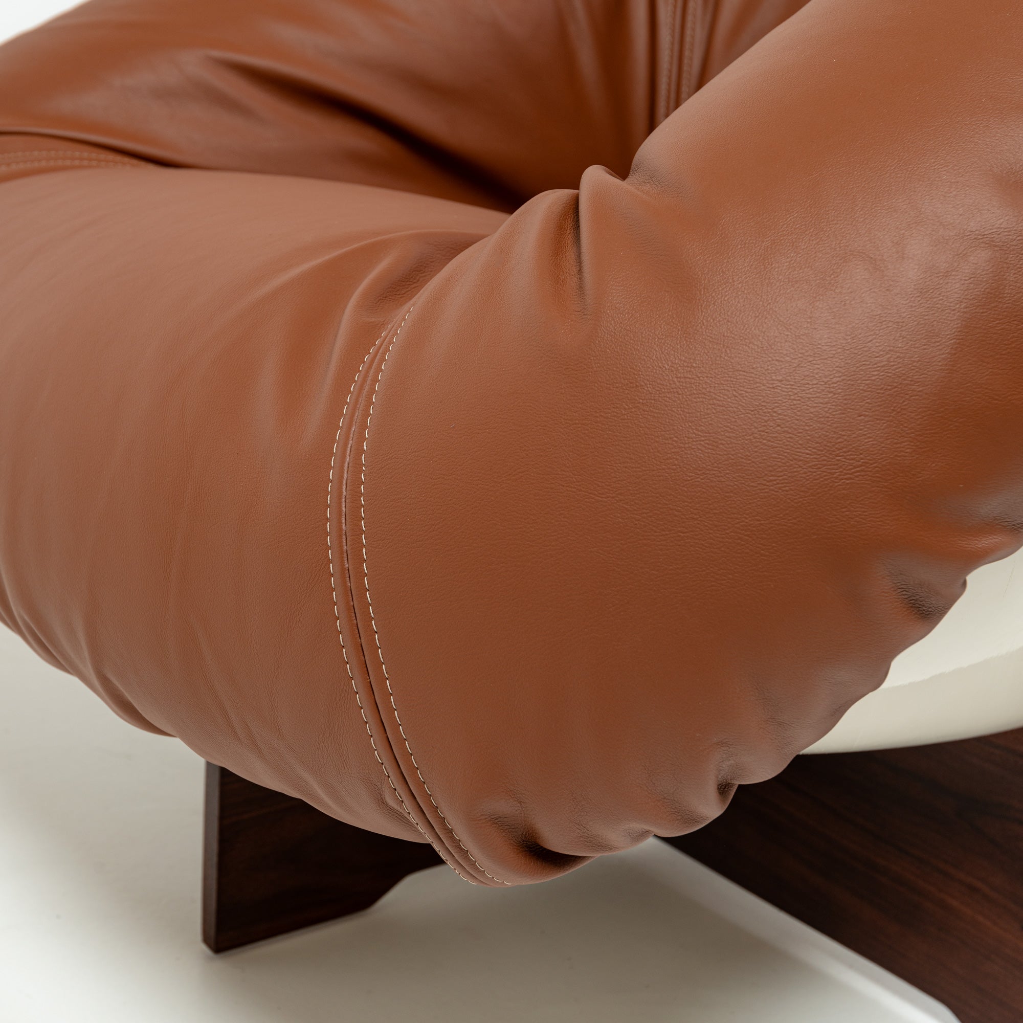 Percival Lafer's MP-61 Lounge Chair in Maharam Leather and