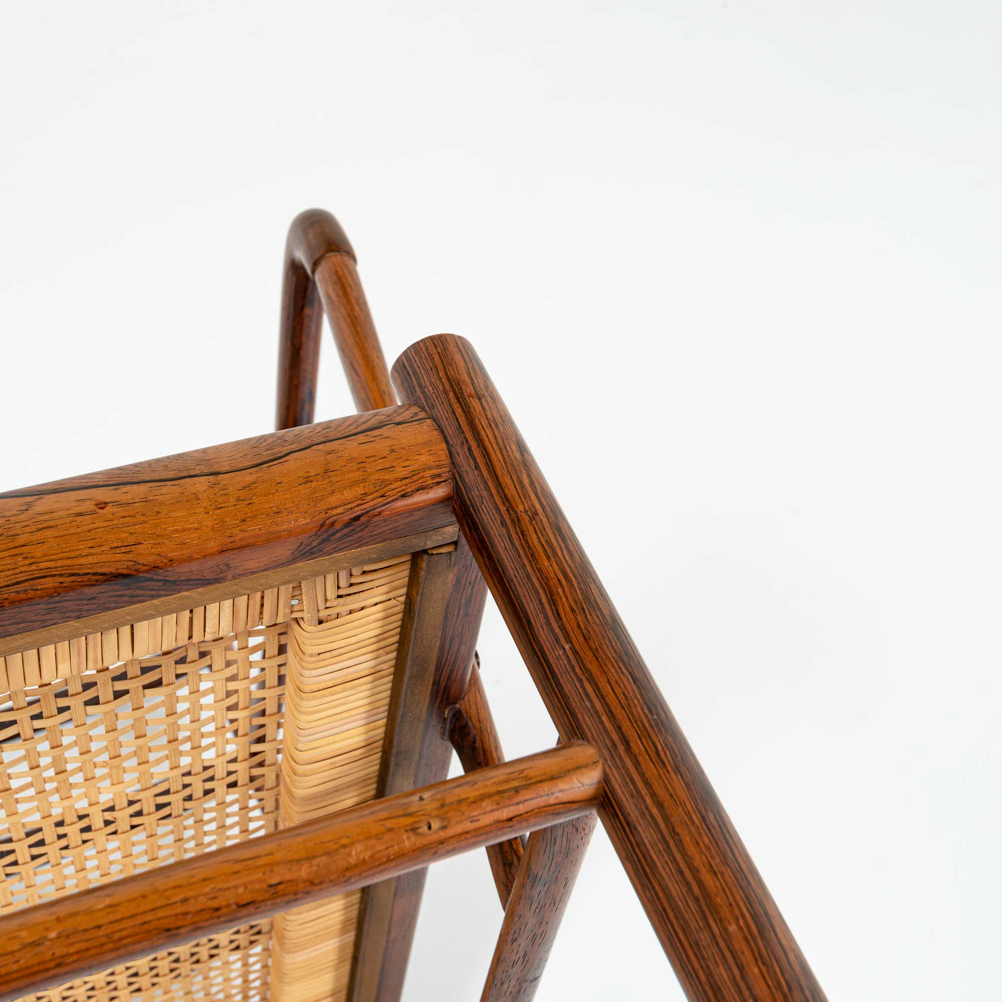 Ole Wanscher's Colonial Chair in Rosewood with Maharam Sorghum Cushion