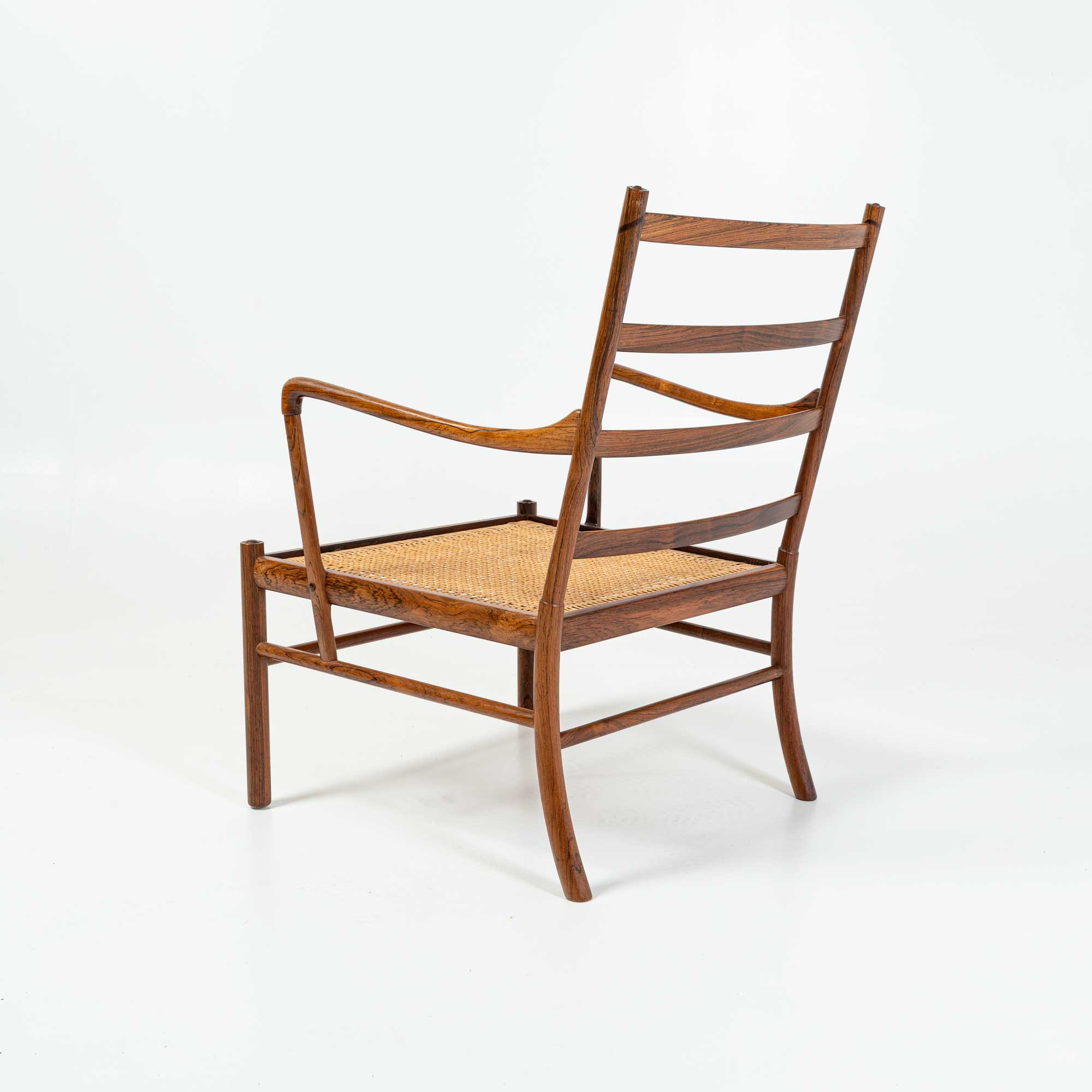 Ole Wanscher's Colonial Chair in Rosewood with Maharam Sorghum Cushion