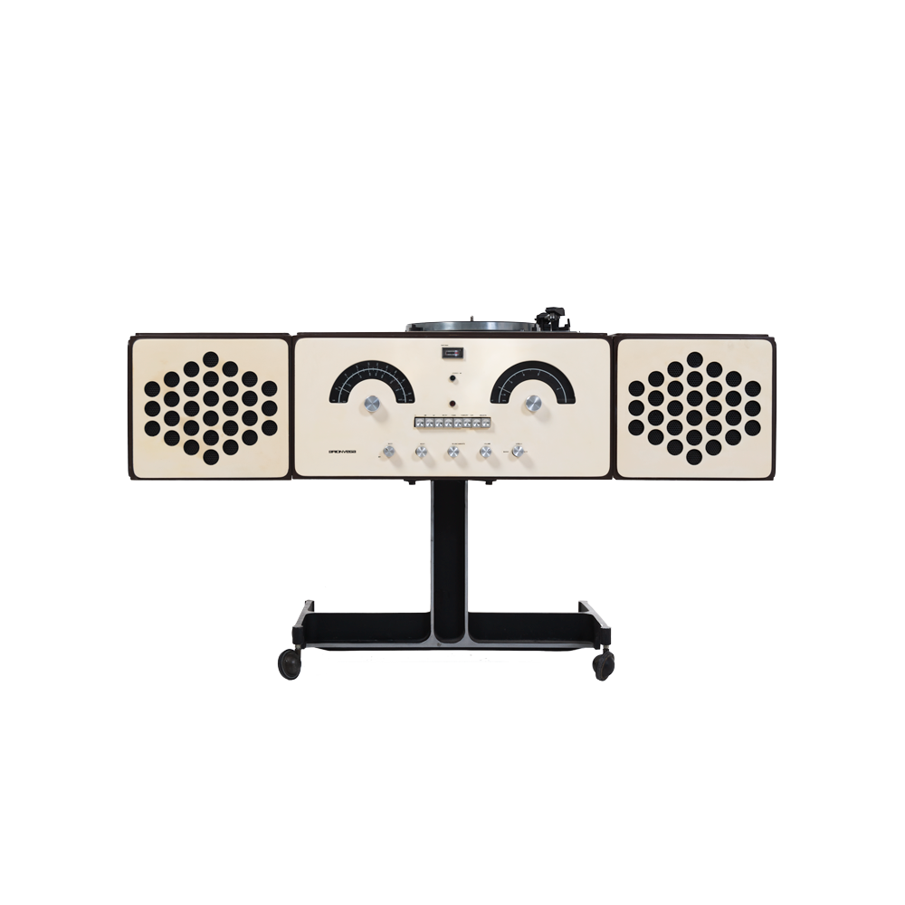 RR126 Radiophonograph and Record Player designed by Castiglioni brothers for Brionvega 1965