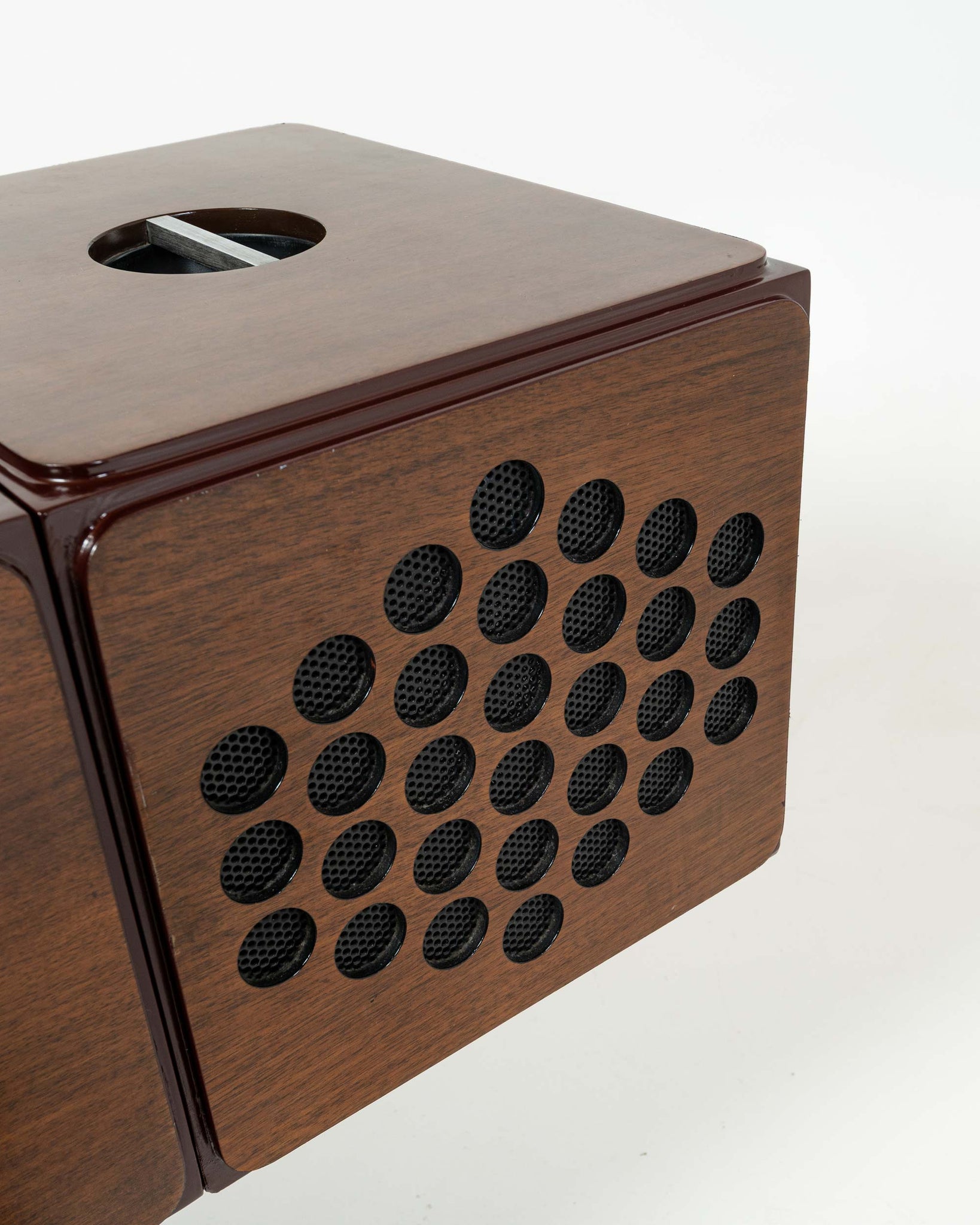 RR126 Radiophonograph and Record Player designed by Castiglioni brothers for Brionvega 1965 Walnut