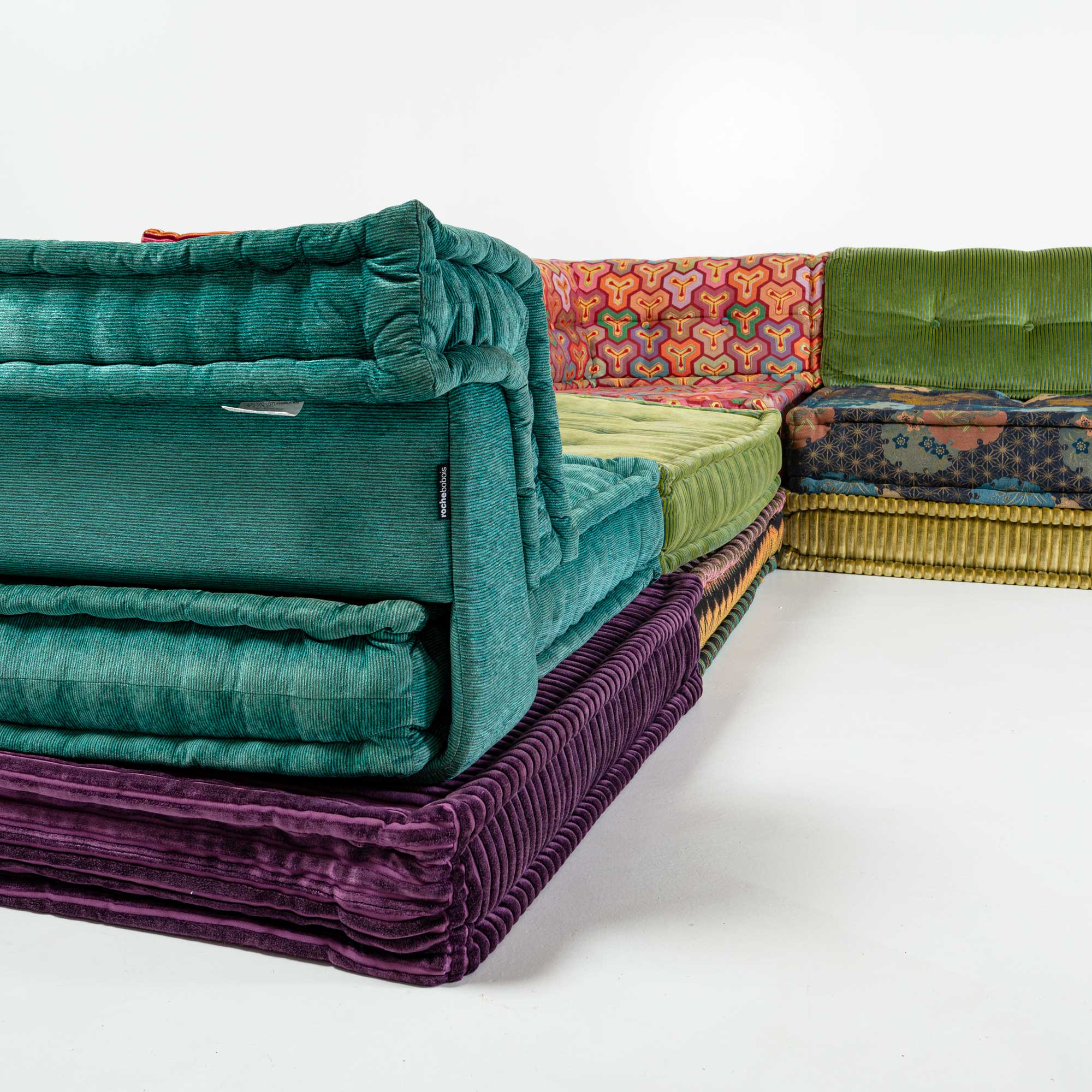 Roche Bobois Mah-Jong Sectional Sofa Missoni Fabric