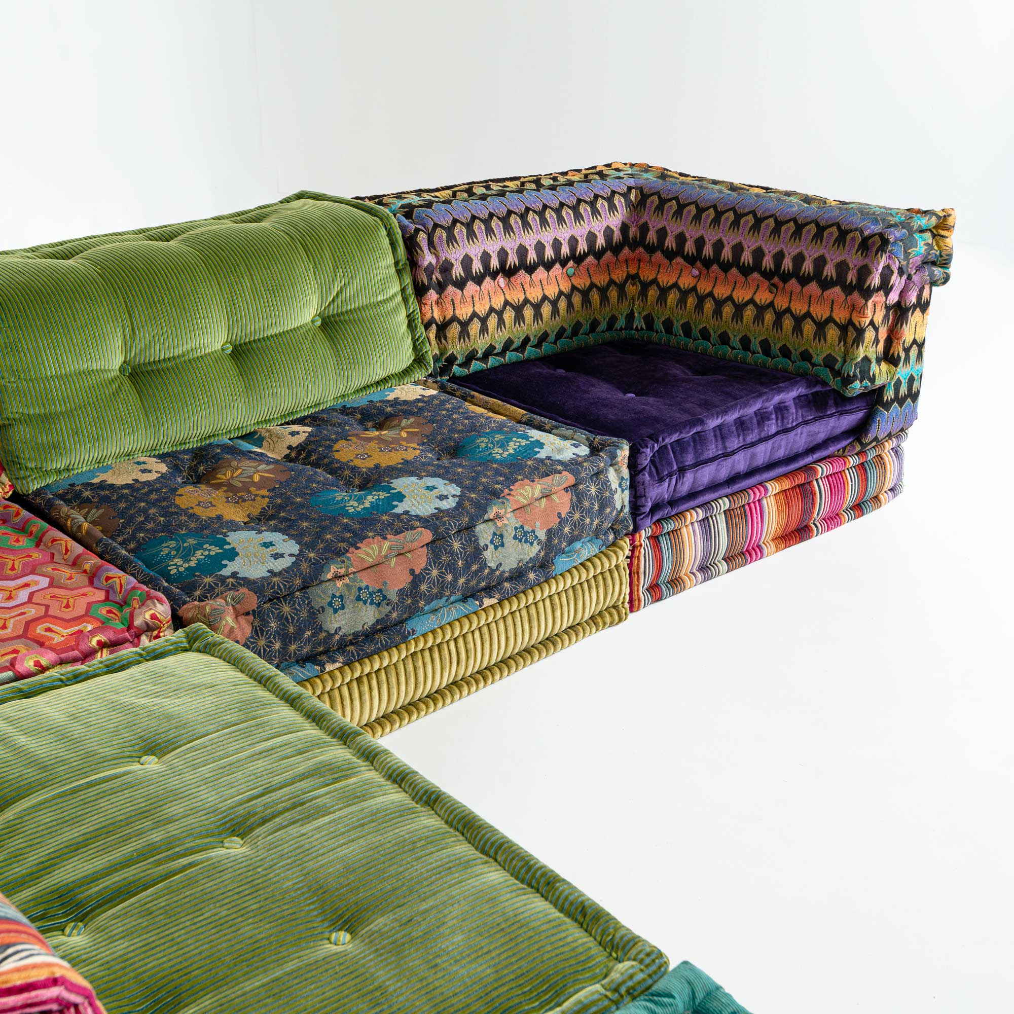 Roche Bobois Mah-Jong Sectional Sofa Missoni Fabric