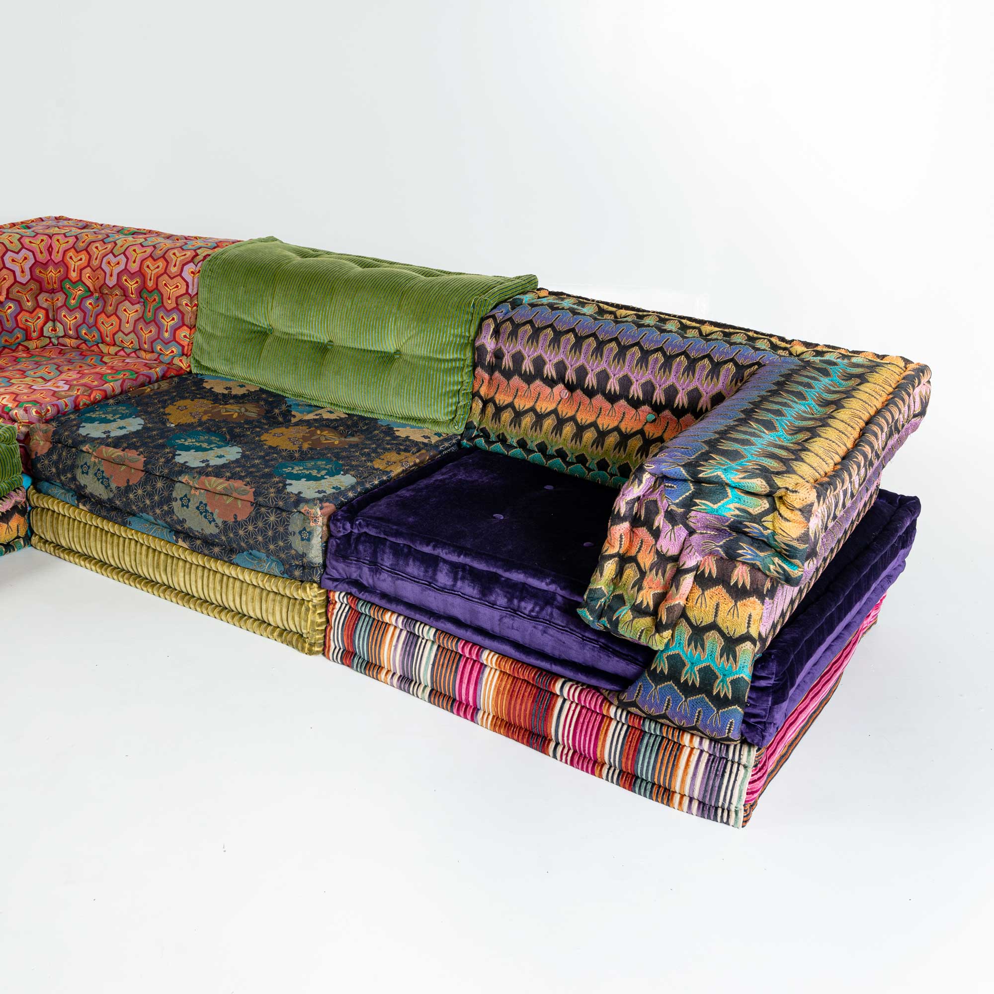 Roche Bobois Mah-Jong Sectional Sofa Missoni Fabric