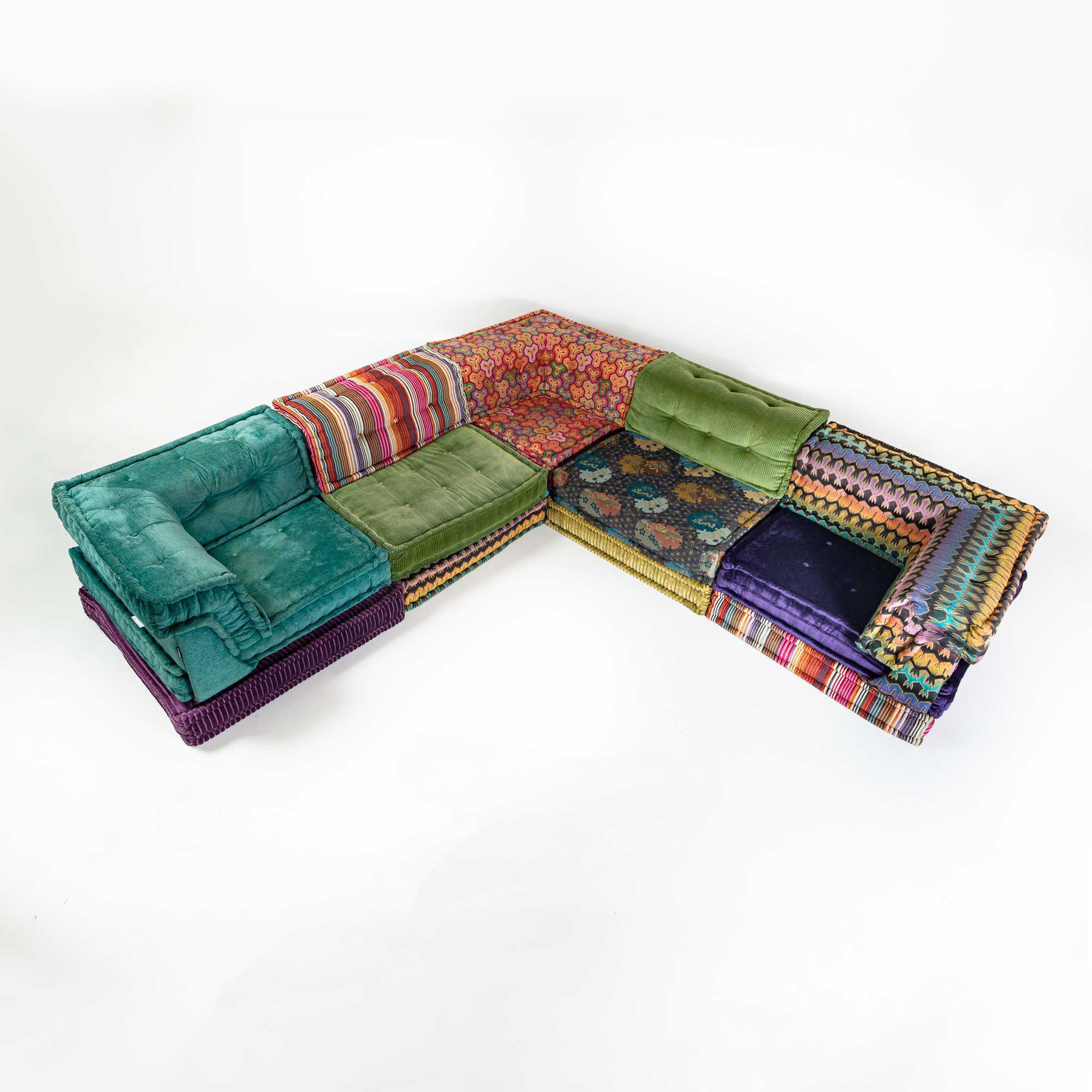 Roche Bobois Mah-Jong Sectional Sofa Missoni Fabric