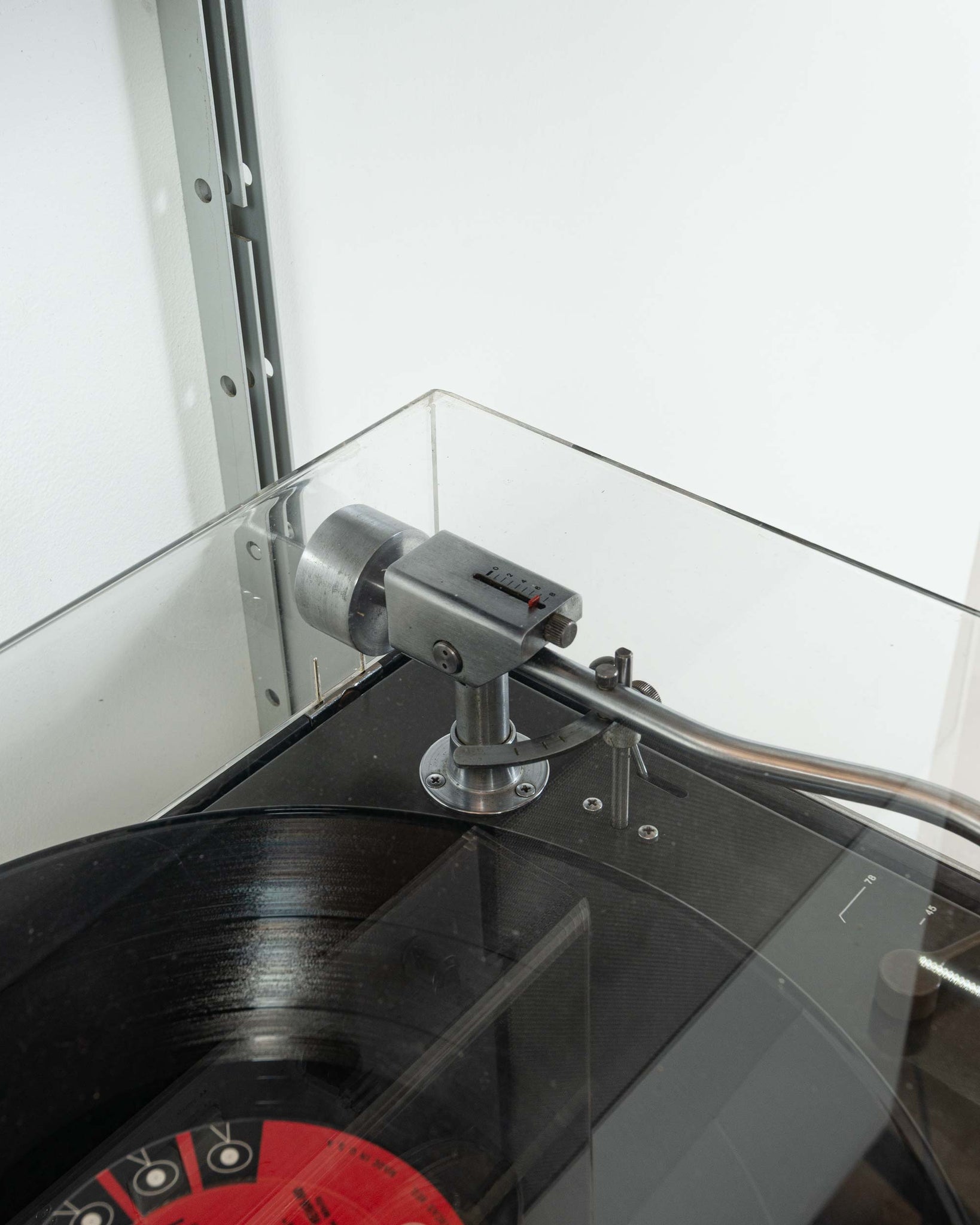 Dieter Rams for Braun Black Wall Mount Stereo System "Wandanlage" with TG60
