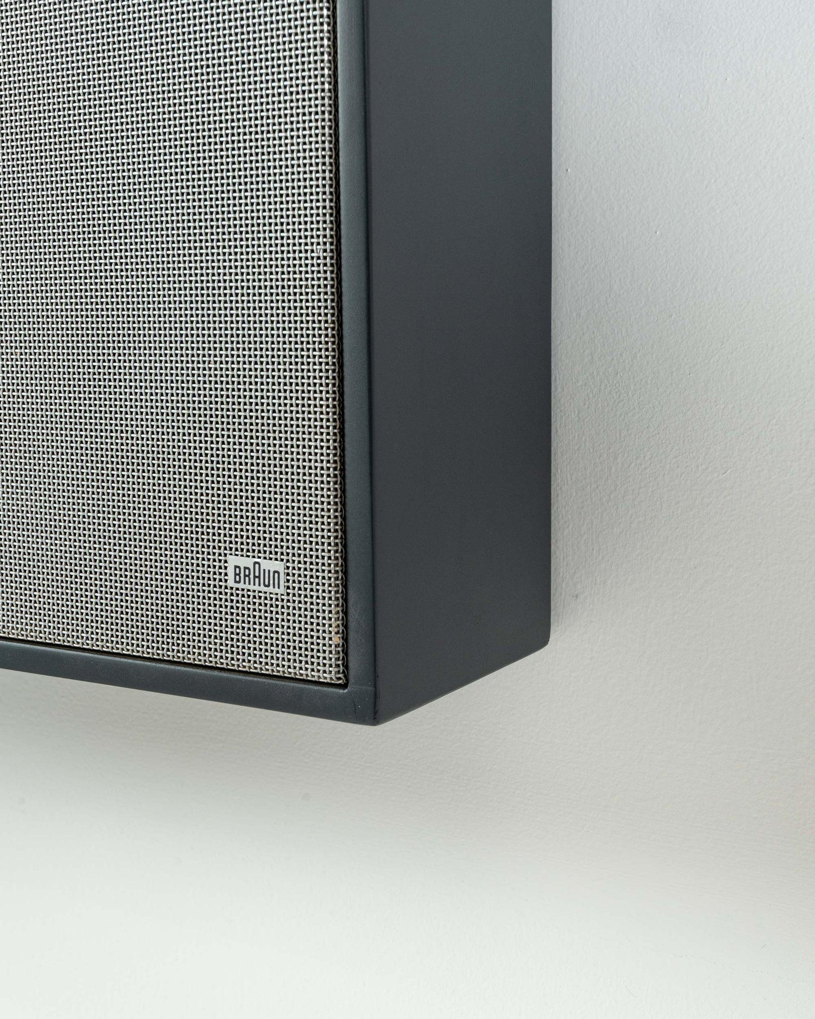 Dieter Rams for Braun Black Wall Mount Stereo System "Wandanlage" with TG60