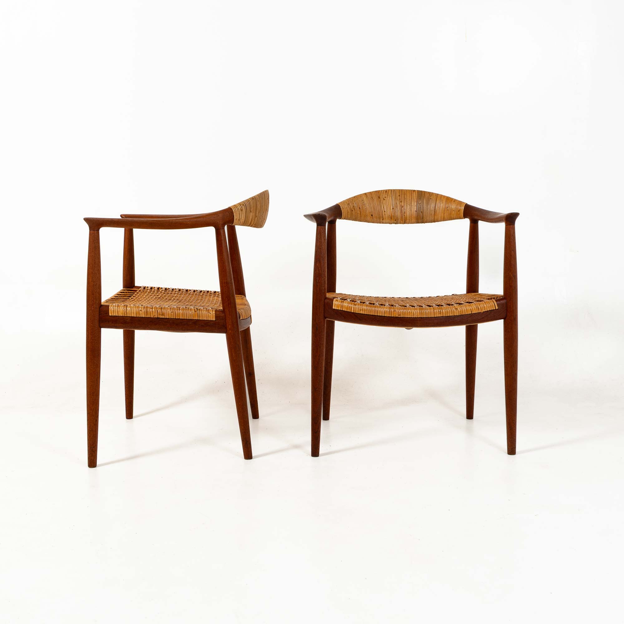 A pair of Hans Wegner for Johannes Hansen JH501 