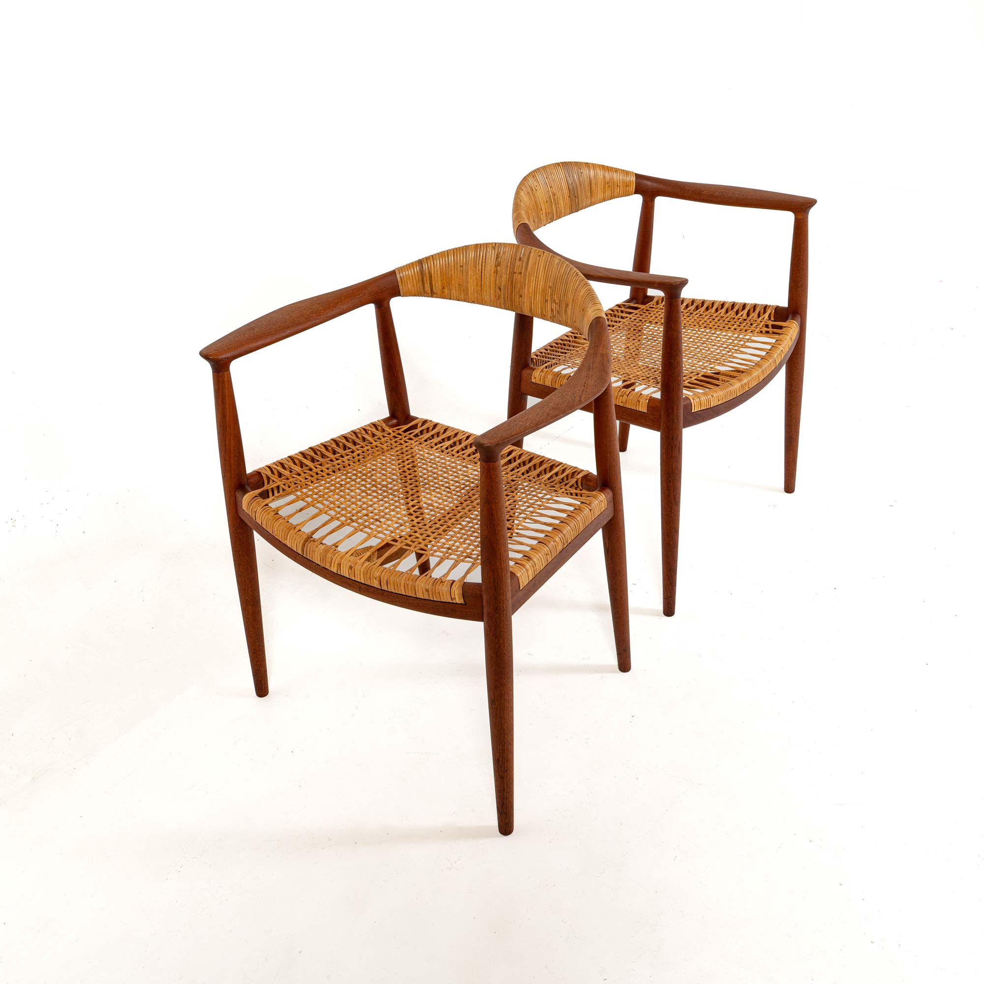 A pair of Hans Wegner for Johannes Hansen JH501 