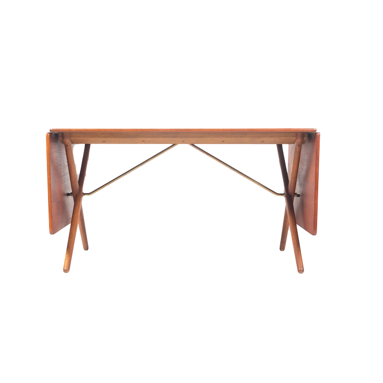 Hans Wegner For Andreas Tuck "Saw Horse" Extendable Dining Table in Teak & Oak