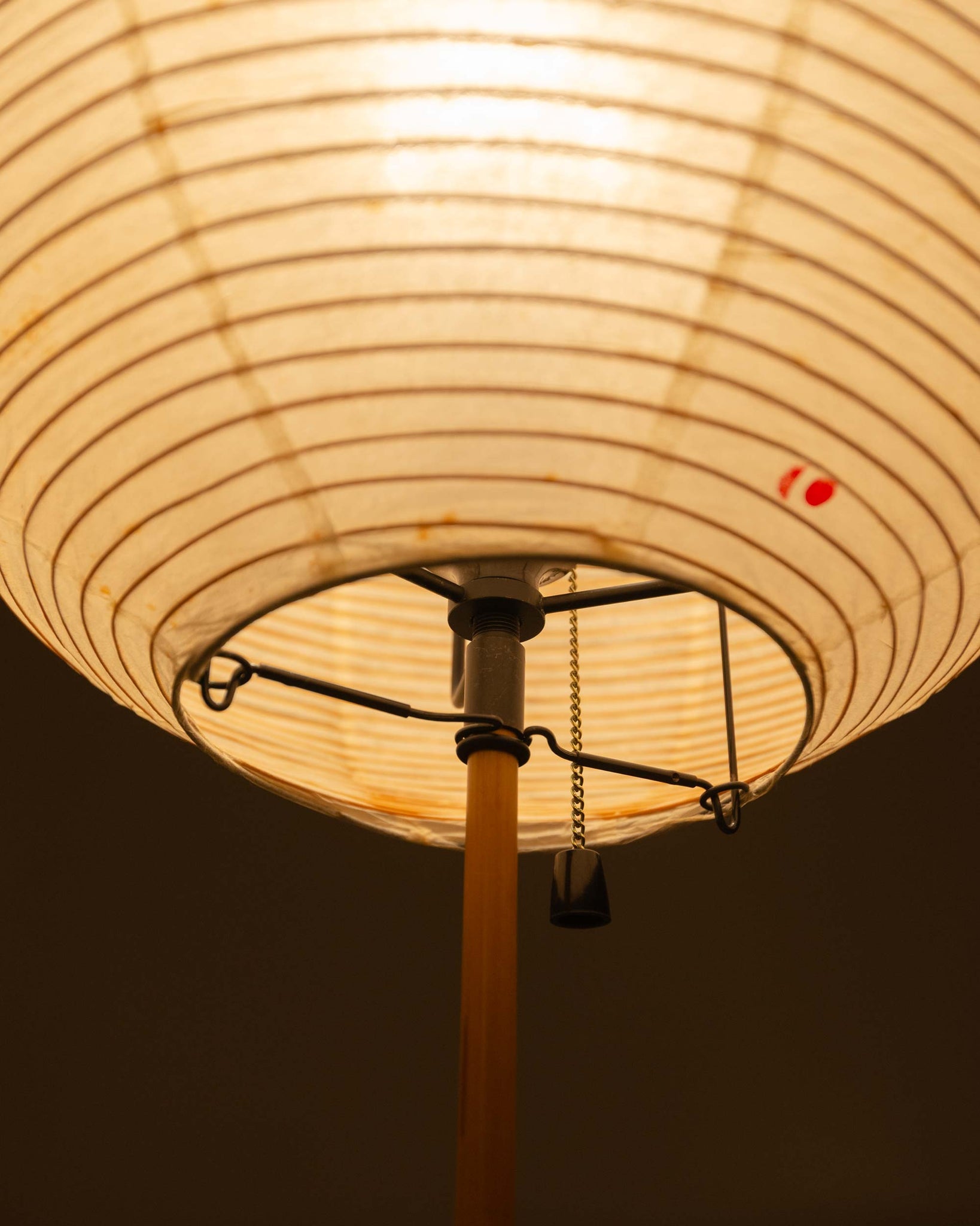 Early Isamu Noguchi Akari Table Lamps BB1 with 30A shade