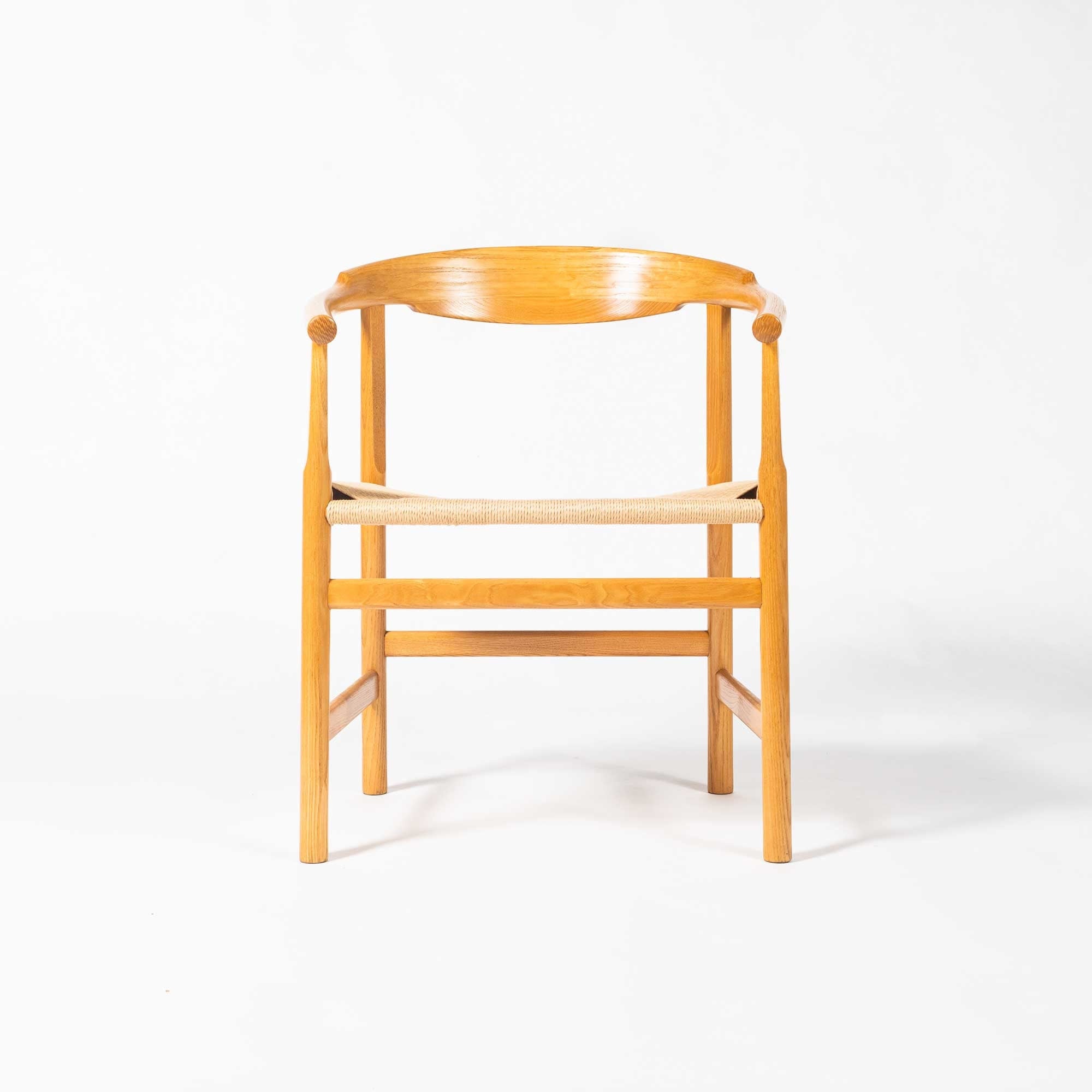 Set of 4 Hans Wegner for PP Møbler PP 209 Chairs in Oiled Oak & Papercord