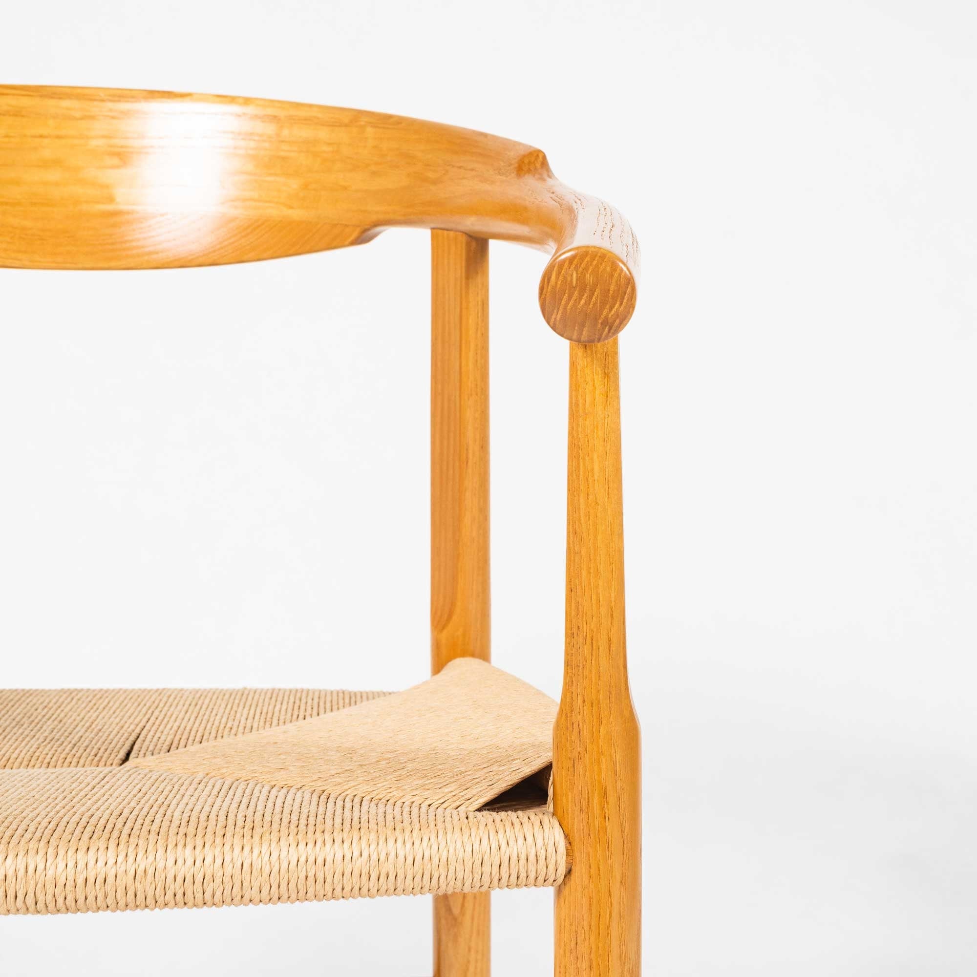 Set of 4 Hans Wegner for PP Møbler PP 209 Chairs in Oiled Oak & Papercord