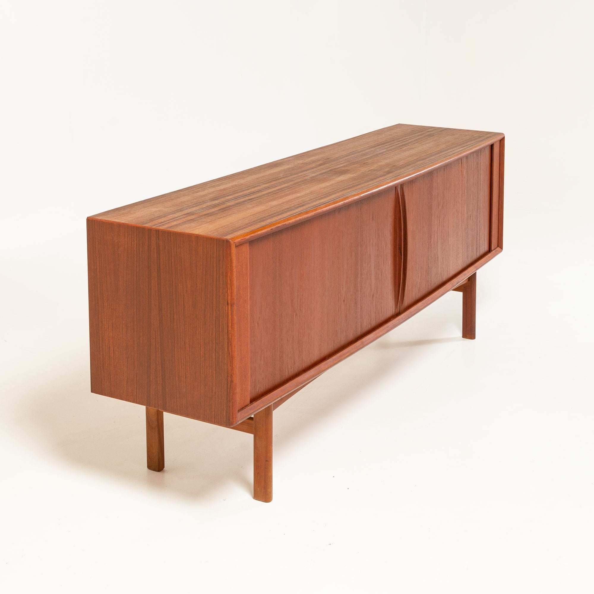 Bernard Pedersen & Son Tambour Door Credenza in Teak – Social Objects