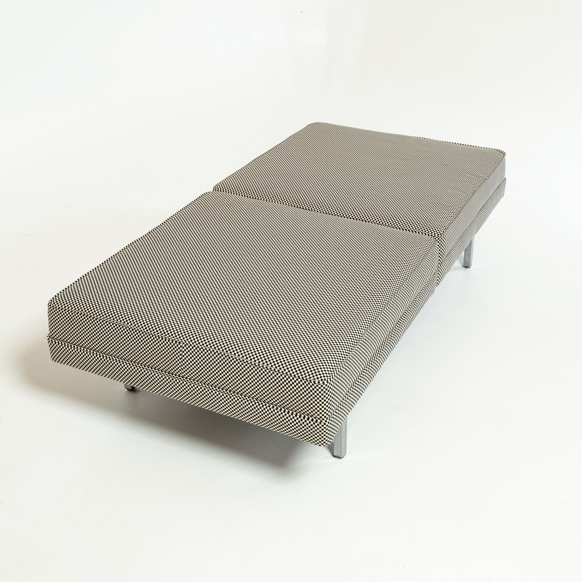 George Nelson Modular Seating System Bench in Alexander Girard Checker Fabric